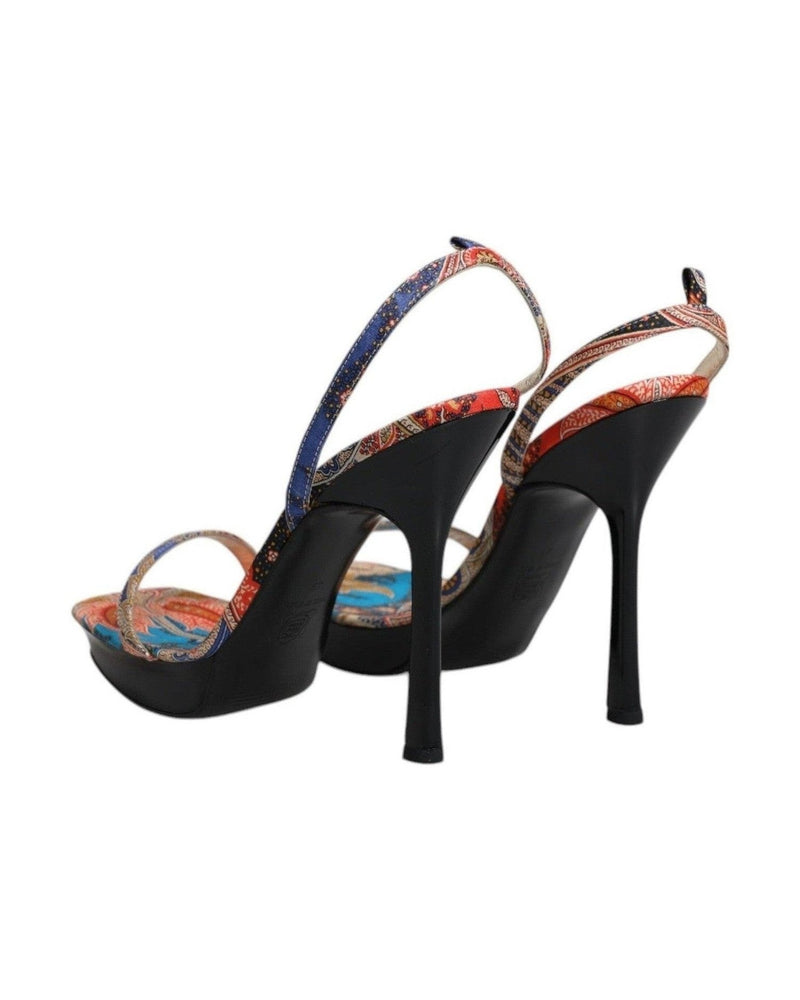 Dolce & Gabbana Multicolor Floral High Heels Sandals Shoes Glam Steals