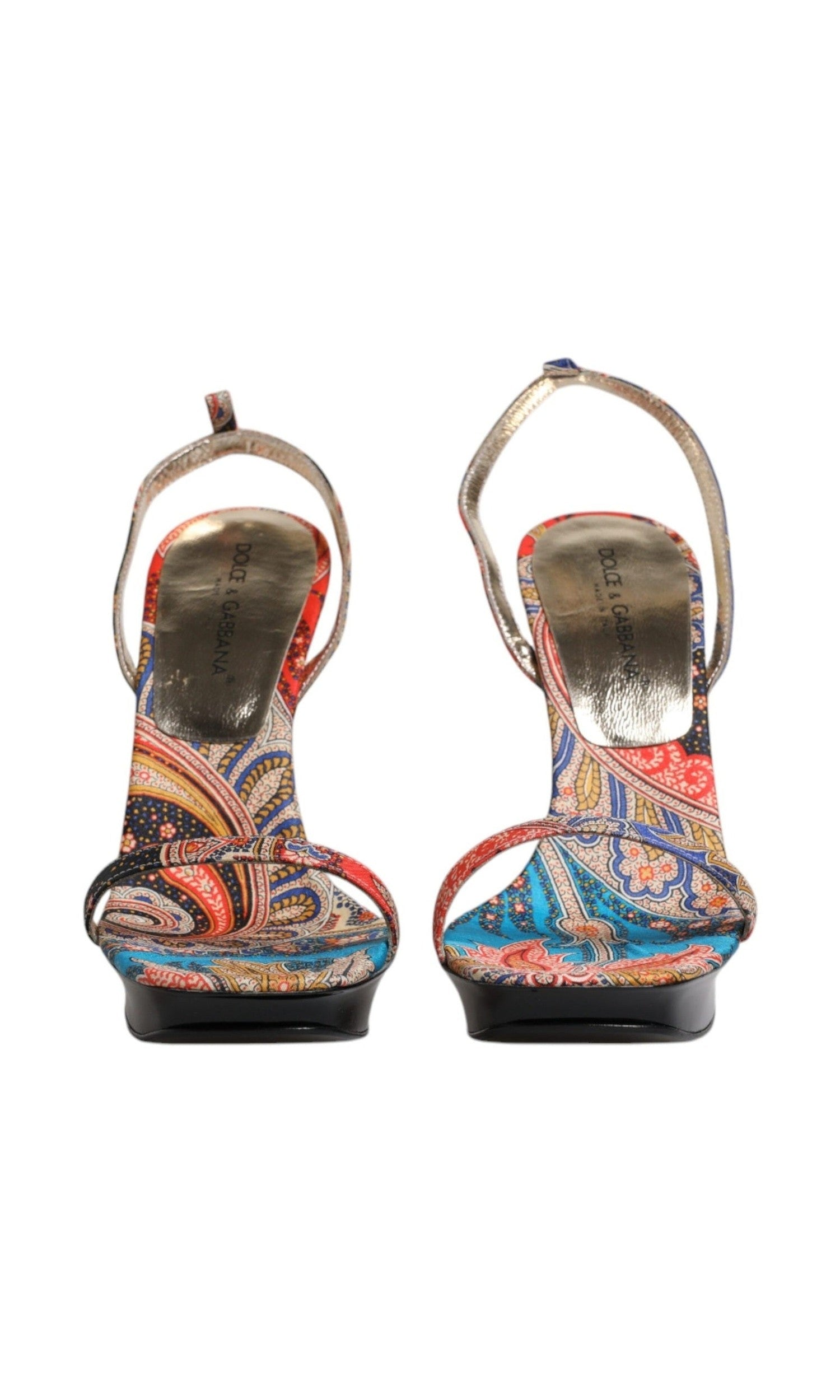 Dolce & Gabbana Multicolor Floral High Heels Sandals Shoes Glam Steals