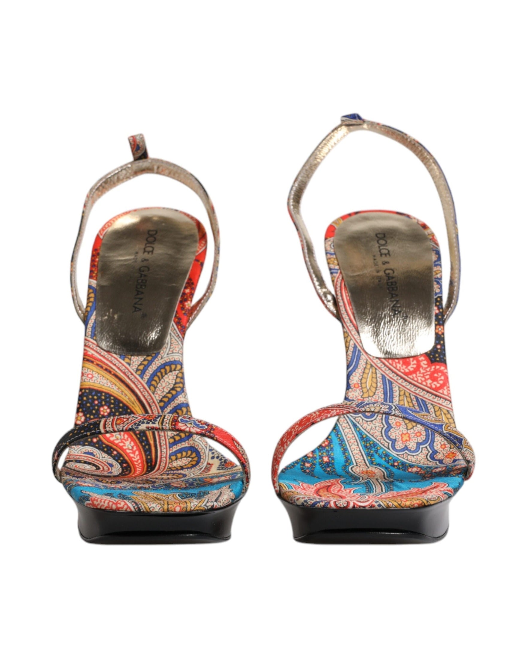 Dolce & Gabbana Multicolor Floral High Heels Sandals Shoes Glam Steals