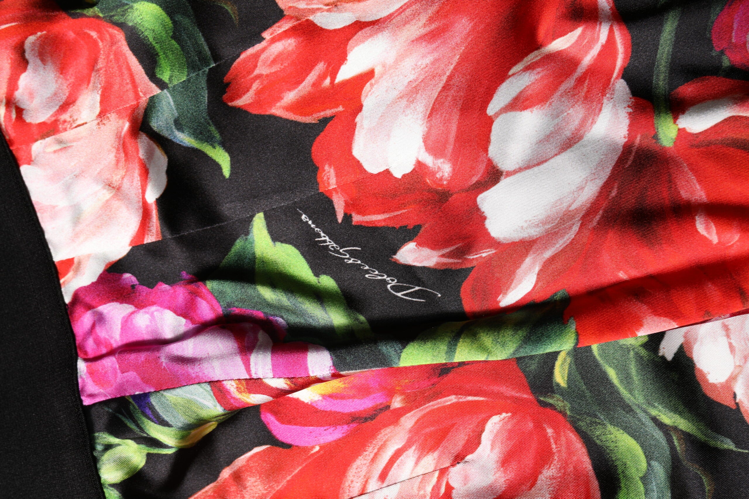 Dolce & Gabbana Multicolor Floral Legging Stretch Waist Pant Glam Steals