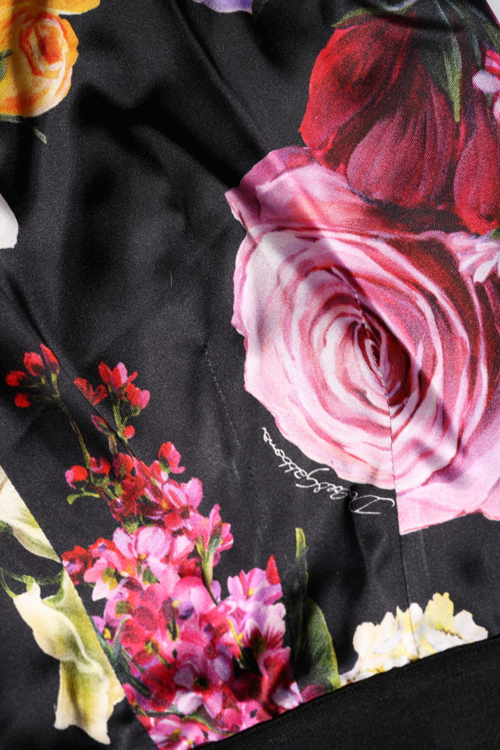 Dolce & Gabbana Multicolor Floral Legging Stretch Waist Pant Glam Steals