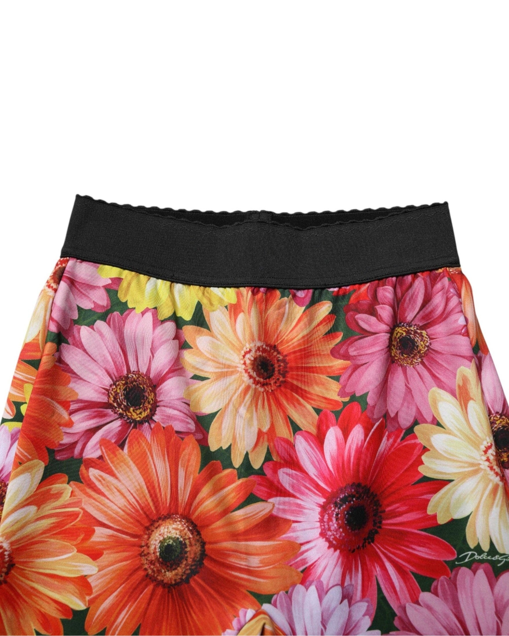 Dolce & Gabbana Multicolor Floral Leggings Stretchwaist Pant Glam Steals