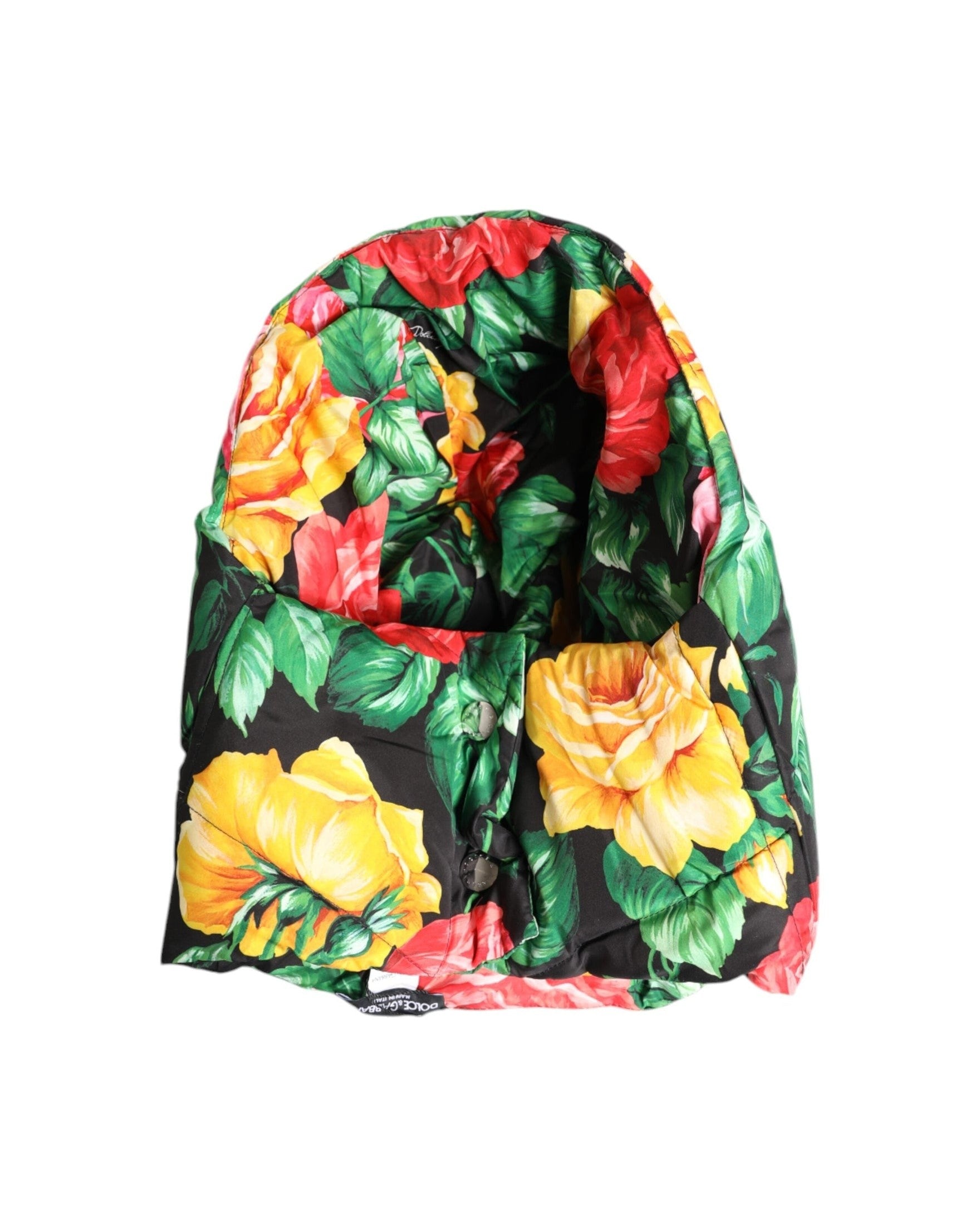 Dolce & Gabbana Multicolor Floral Print Whole Head Wrap Hat Glam Steals