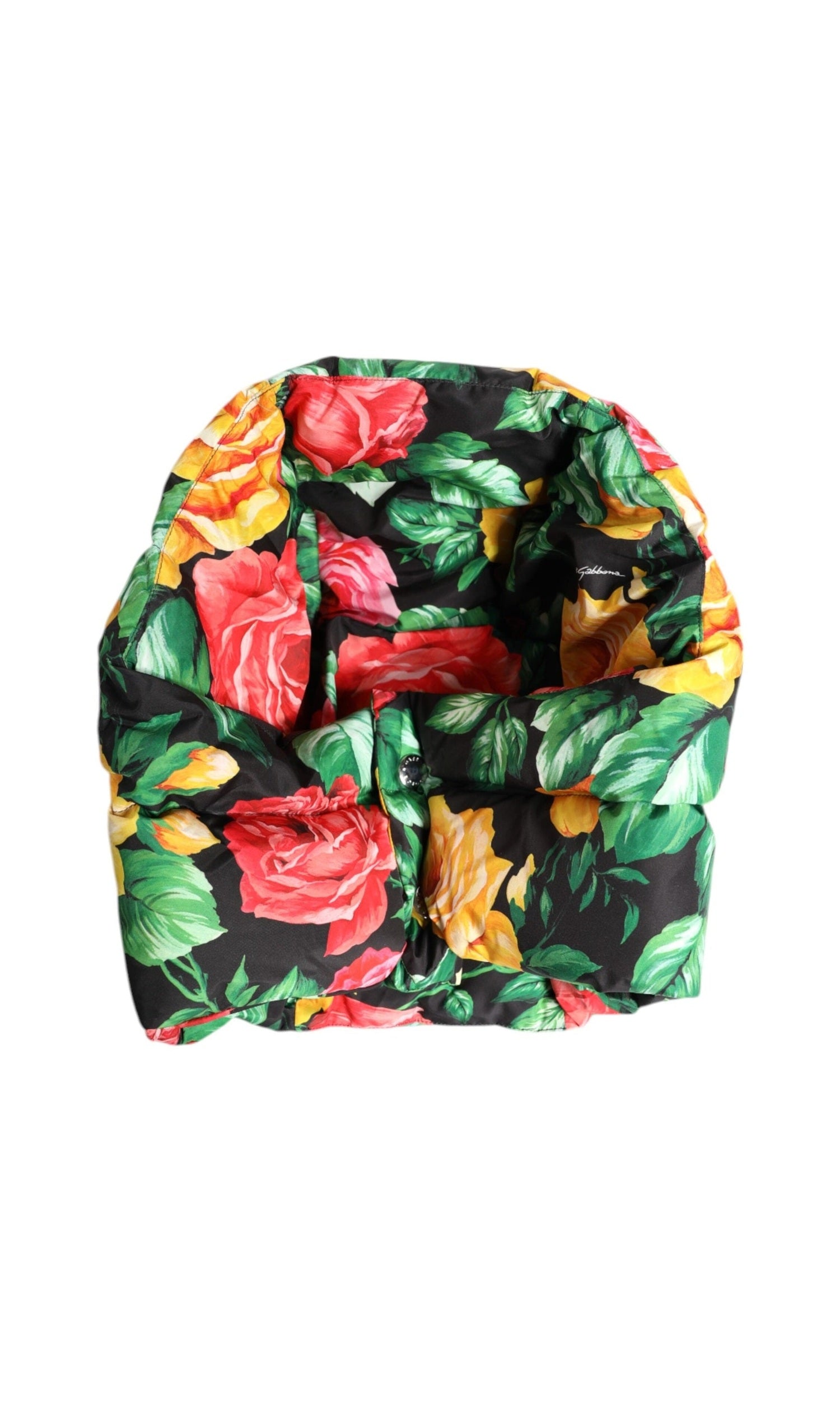 Dolce & Gabbana Multicolor Floral Print Whole Head Wrap Hat Glam Steals