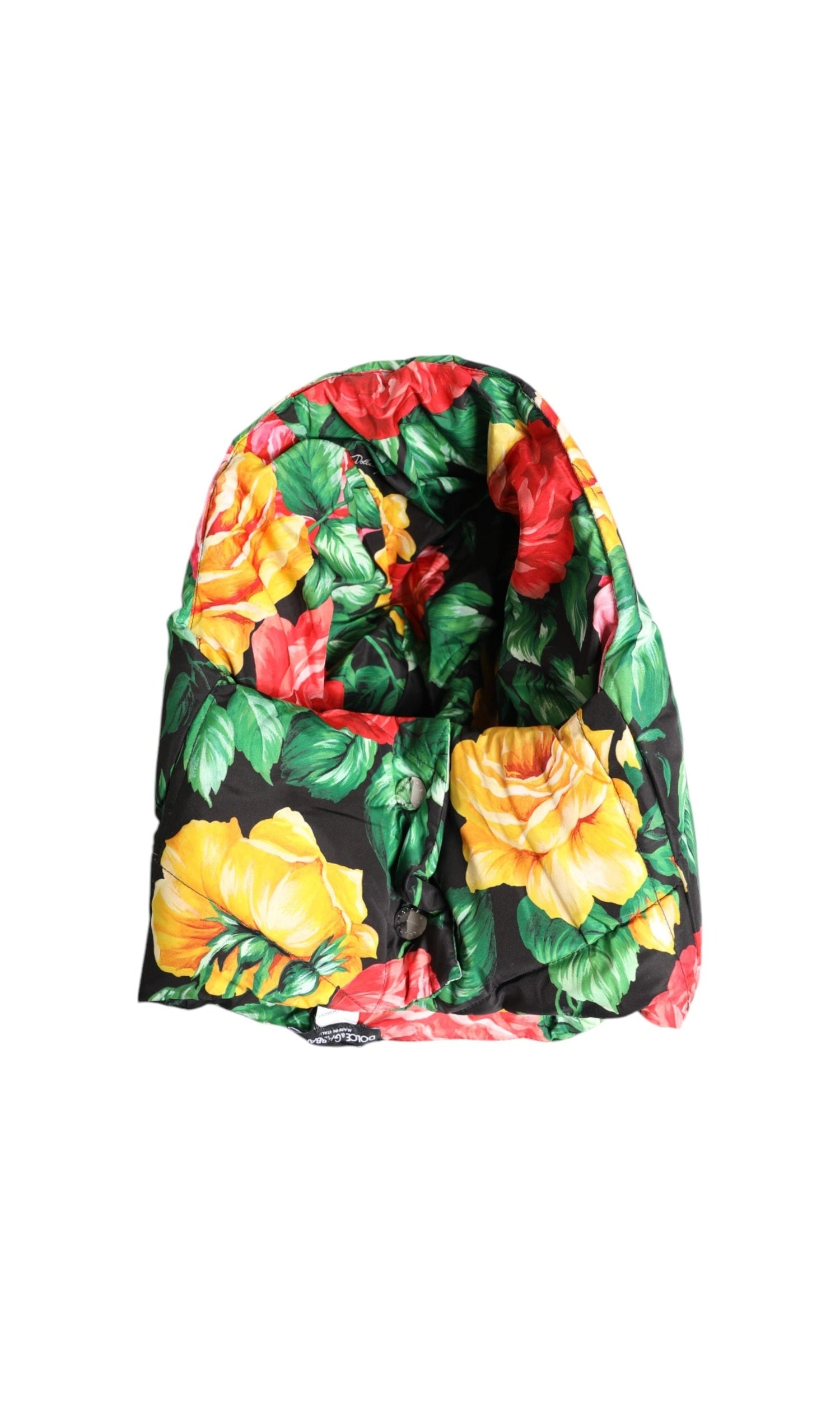 Dolce & Gabbana Multicolor Floral Print Whole Head Wrap Hat Glam Steals