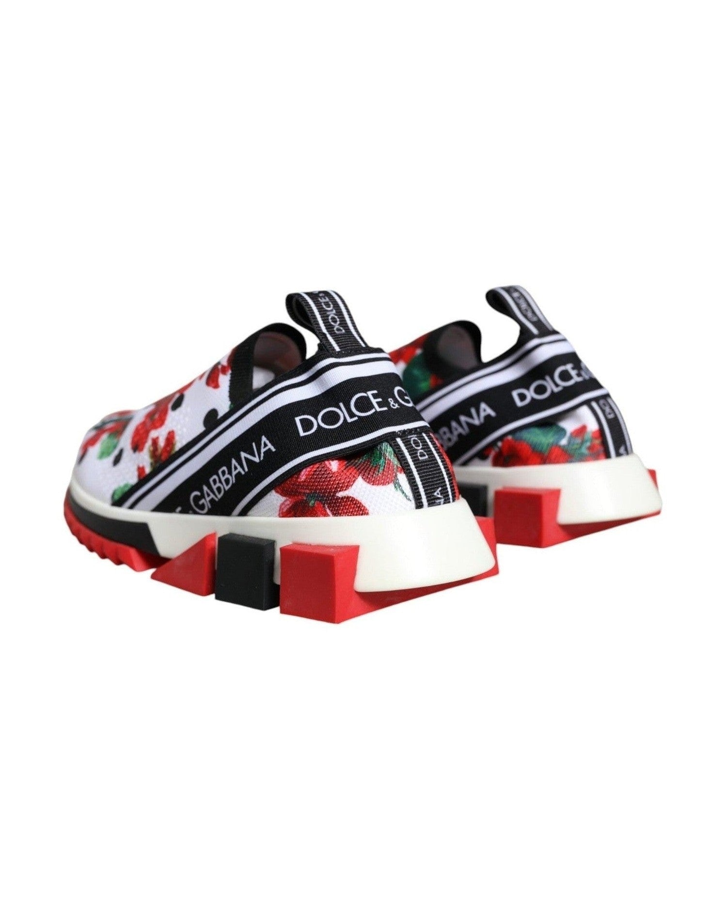 Dolce & Gabbana Multicolor Geranium Sorrento Sneakers Shoes Sneakers