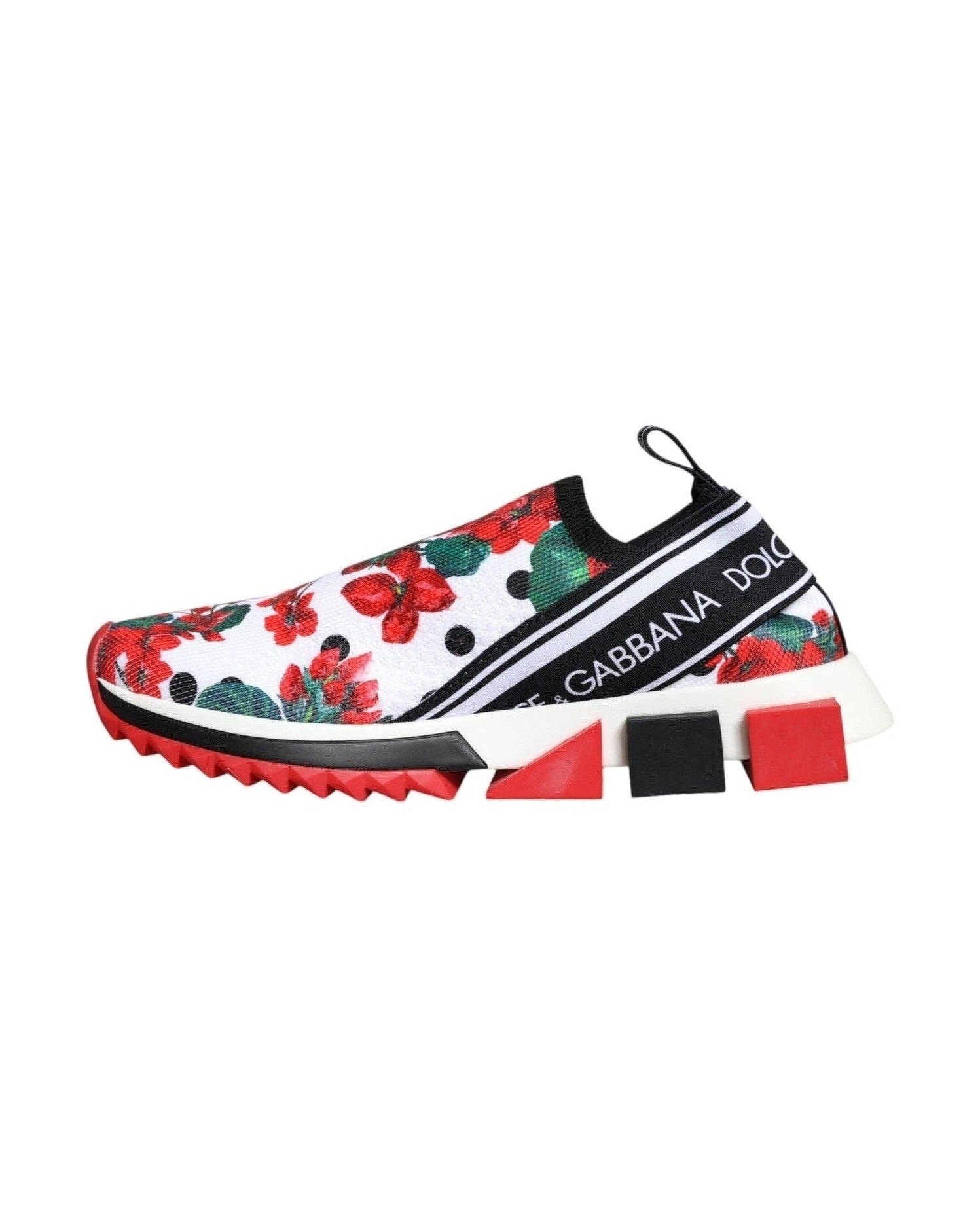 Dolce & Gabbana Multicolor Geranium Sorrento Sneakers Shoes Sneakers