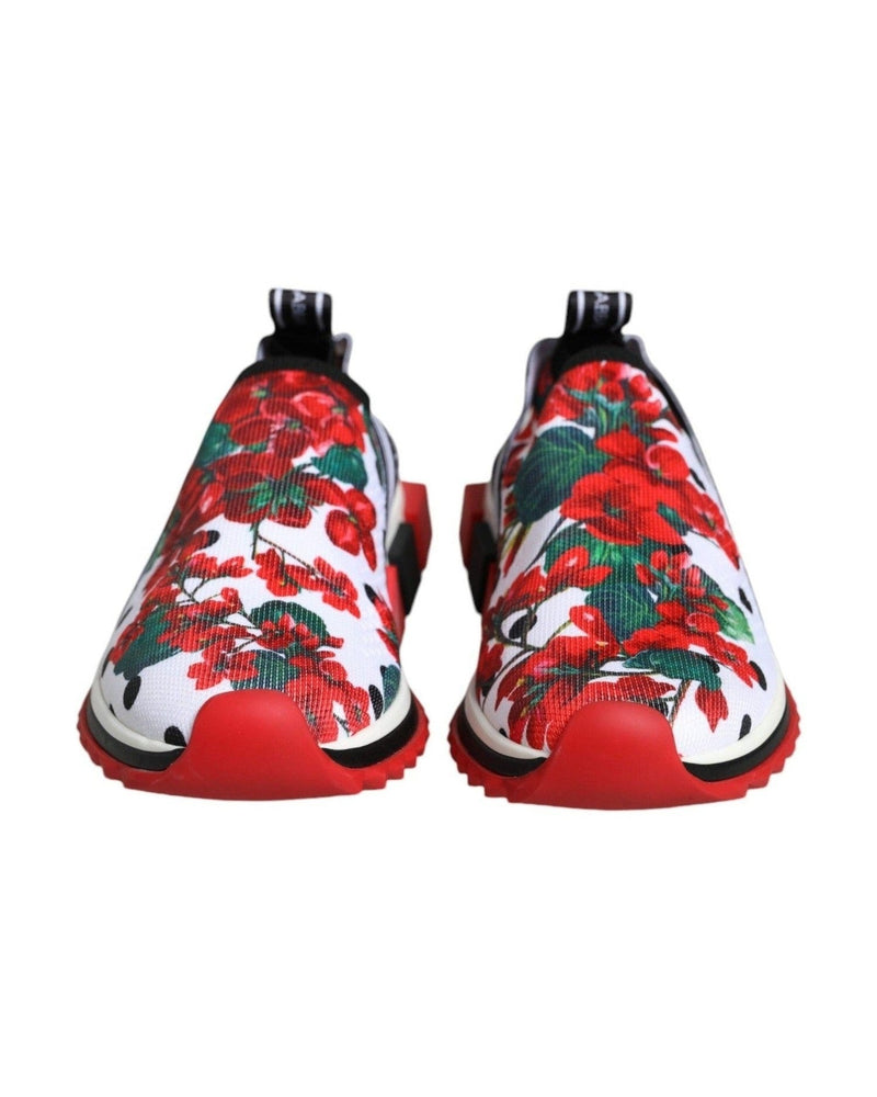 Dolce & Gabbana Multicolor Geranium Sorrento Sneakers Shoes Sneakers