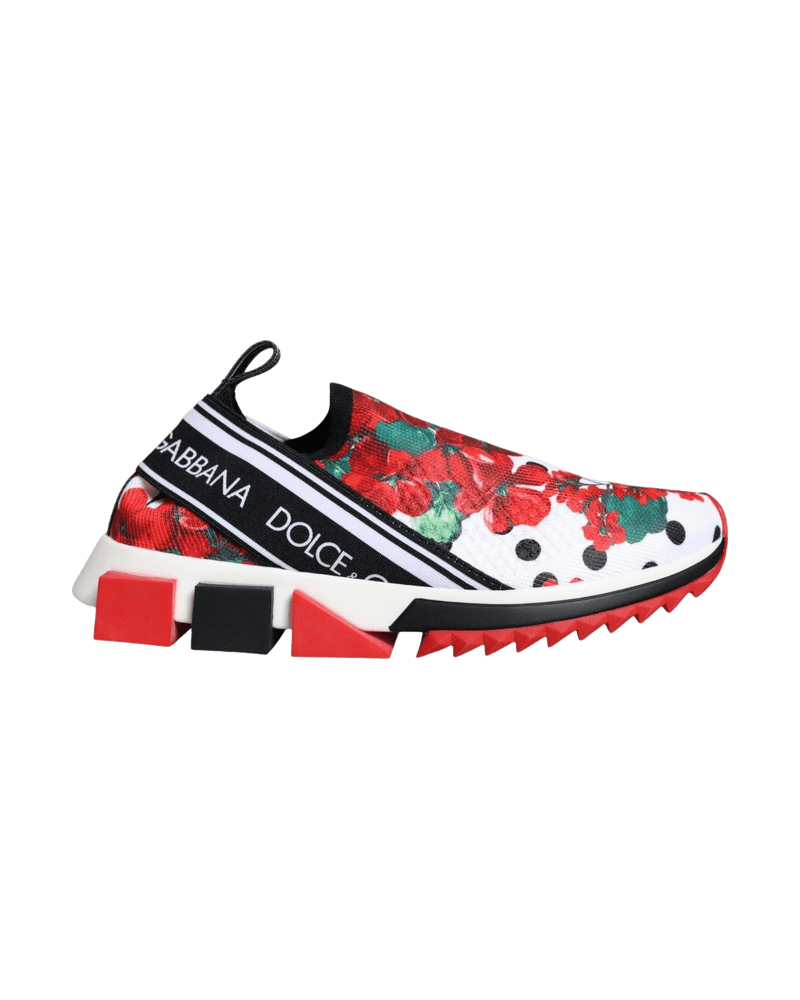 Dolce & Gabbana Multicolor Geranium Sorrento Sneakers Shoes Glam Steals
