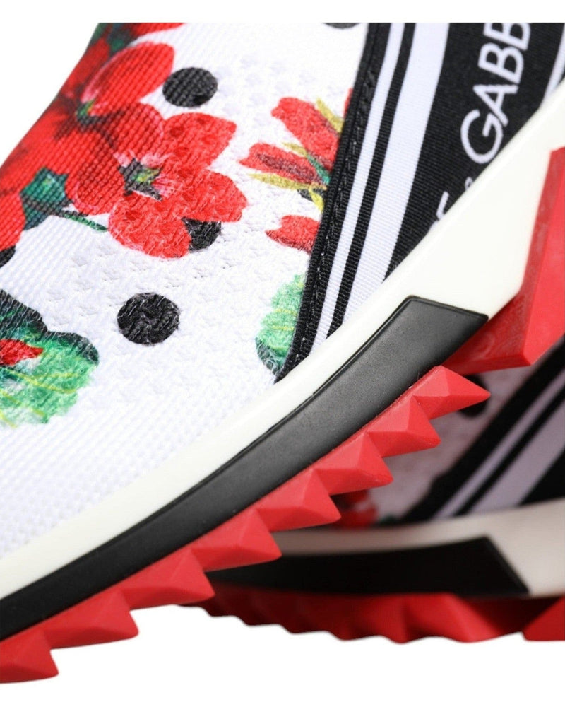 Dolce & Gabbana Multicolor Geranium Sorrento Sneakers Shoes Glam Steals