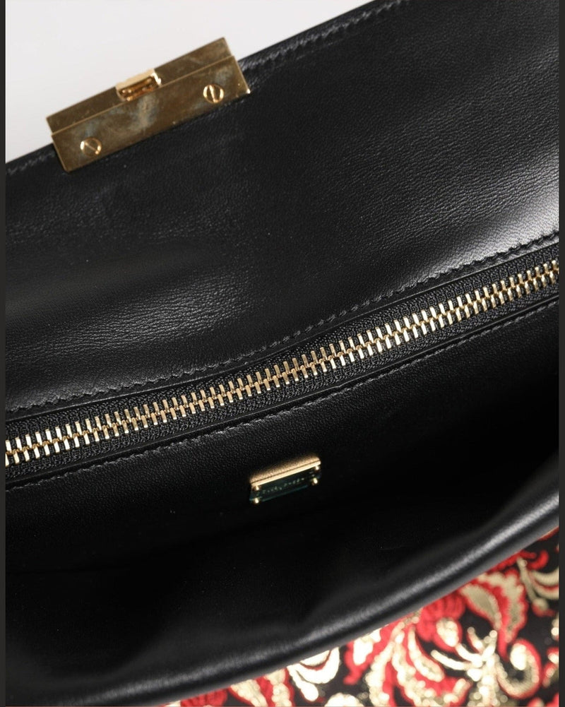 Dolce & Gabbana Multicolor Jacquard Floral Document Briefcase Bag Glam Steals