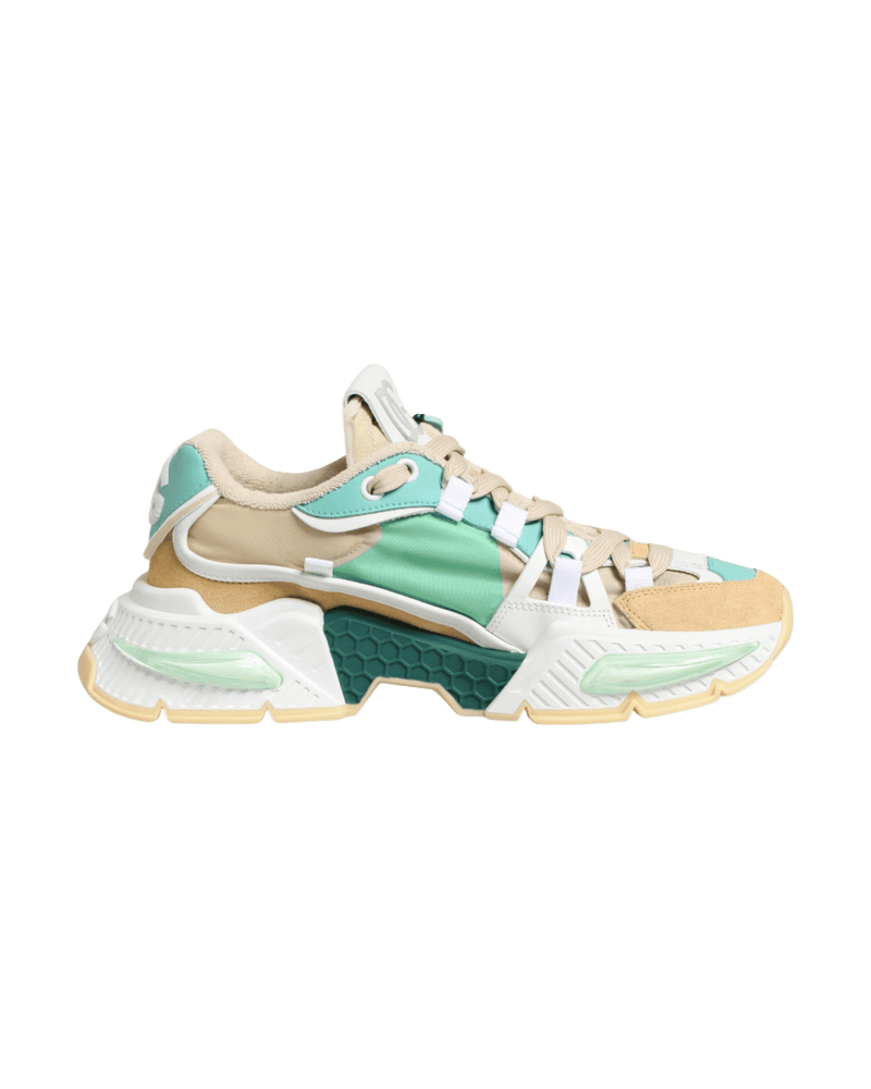 Dolce & Gabbana Multicolor Leather Airmaster Low Top Sneakers Shoes Glam Steals