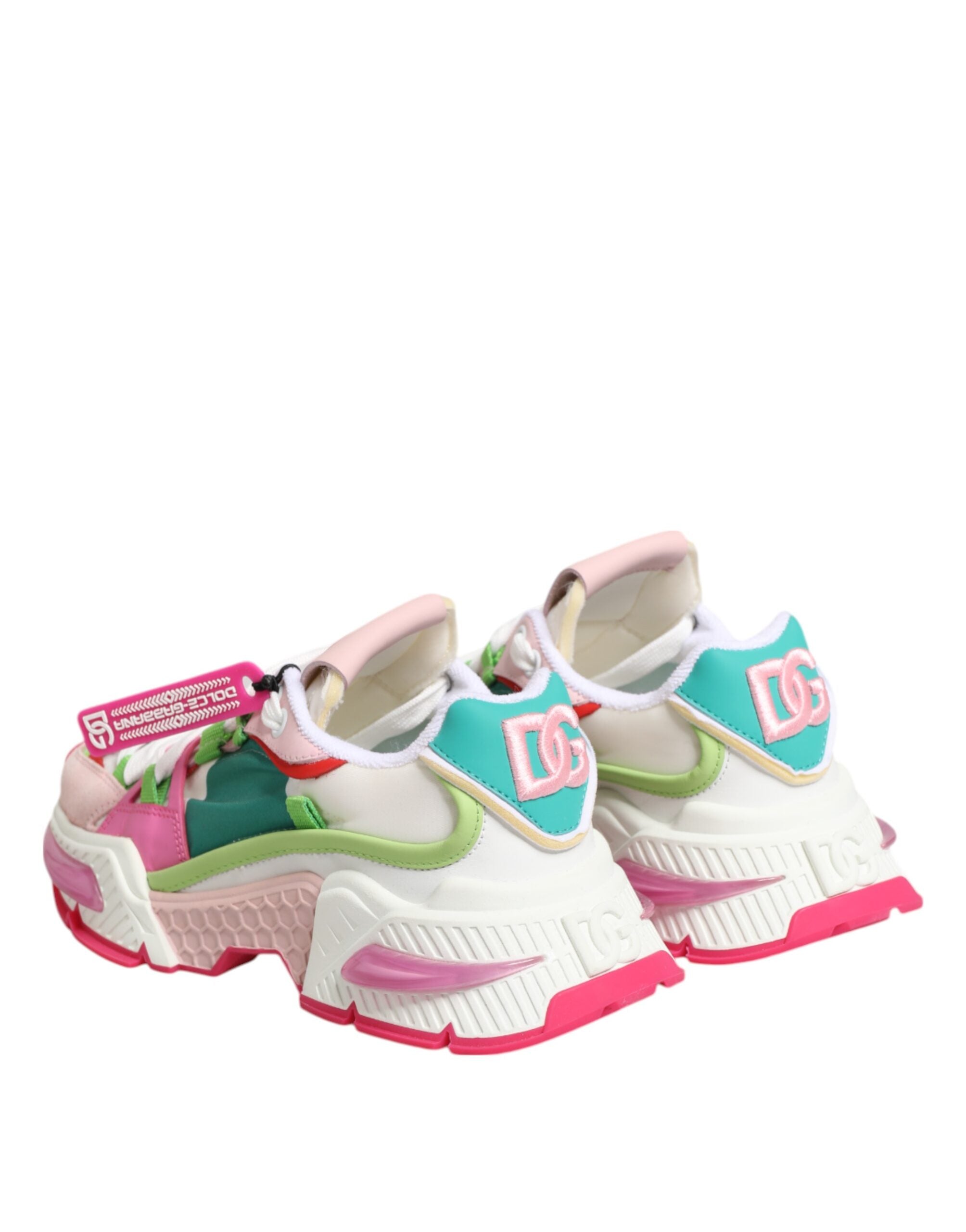 Dolce & Gabbana Multicolor Leather Airmaster Low Top Sneaker Shoes Glam Steals