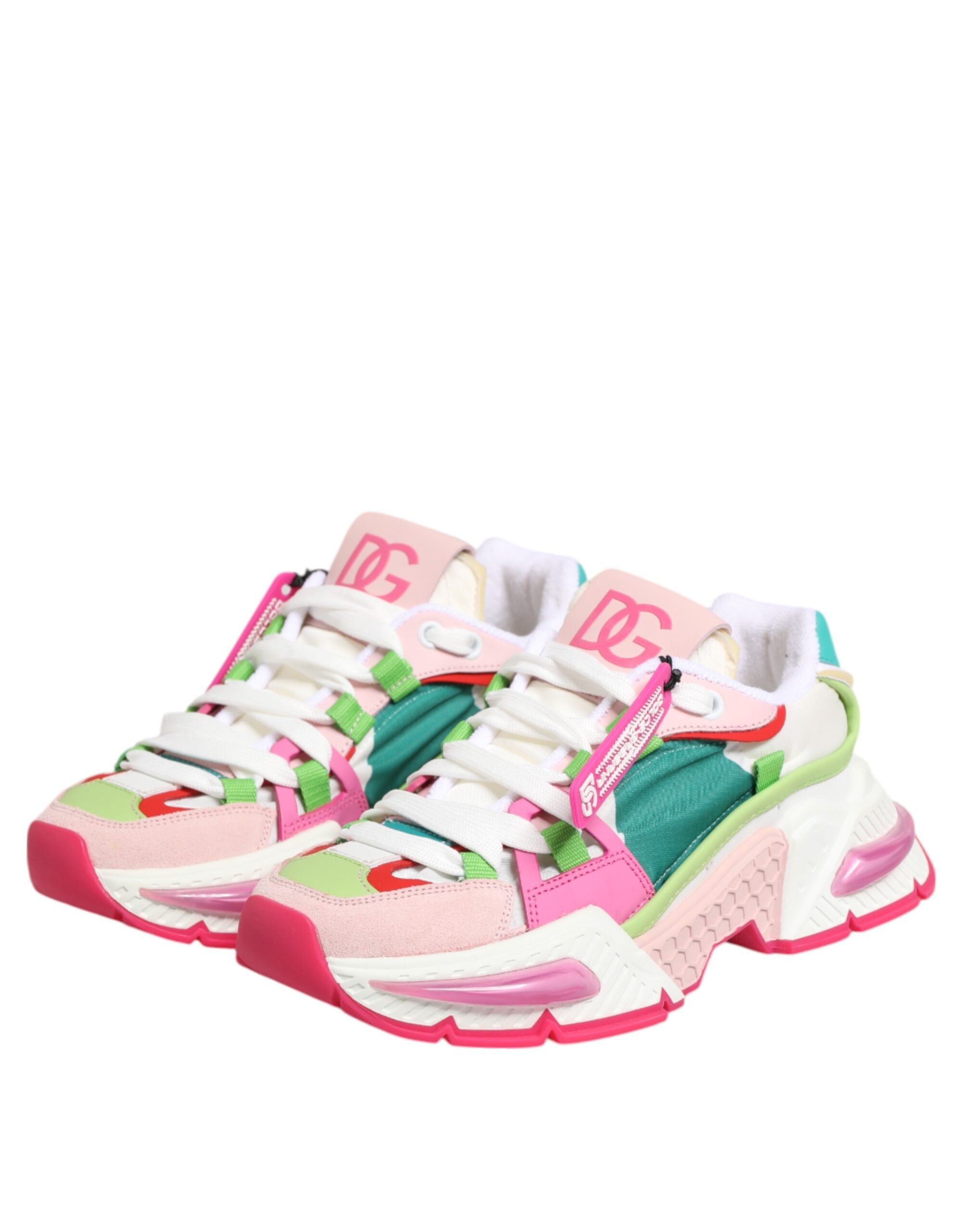 Dolce & Gabbana Multicolor Leather Airmaster Low Top Sneaker Shoes Glam Steals