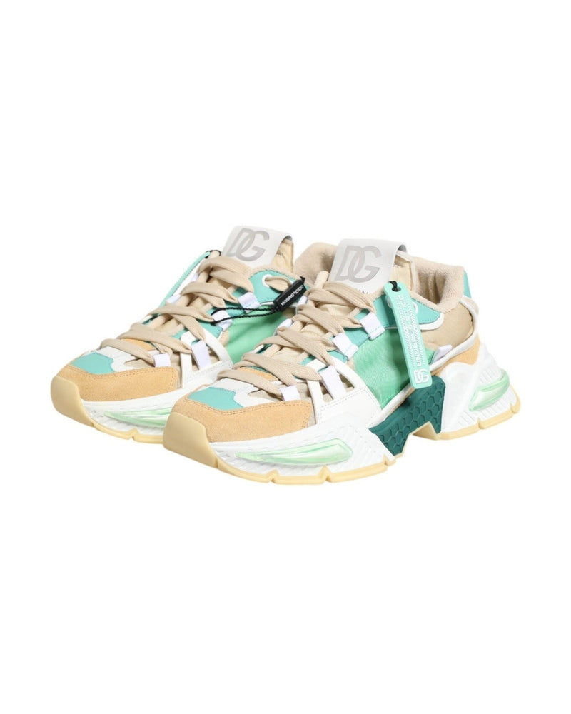 Dolce & Gabbana Multicolor Leather Airmaster Low Top Sneakers Shoes Glam Steals