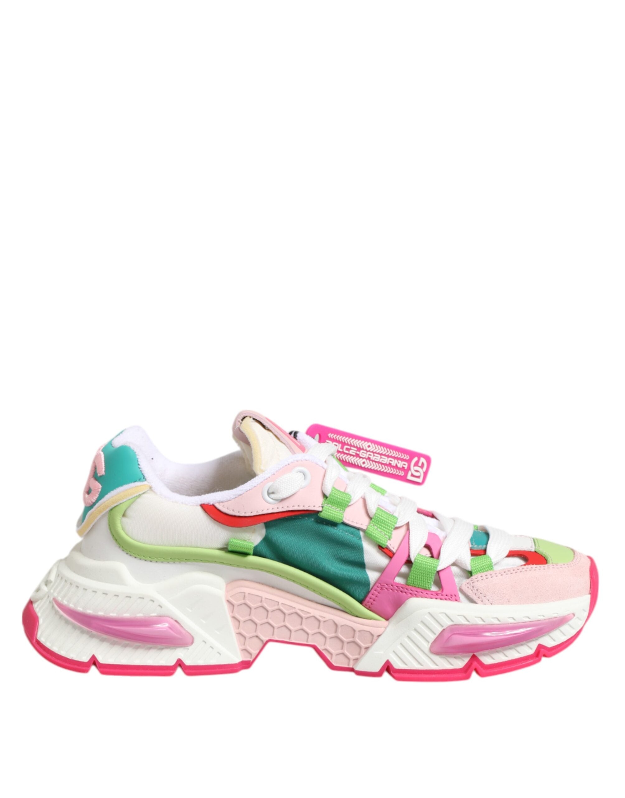 Dolce & Gabbana Multicolor Leather Airmaster Low Top Sneaker Shoes Glam Steals