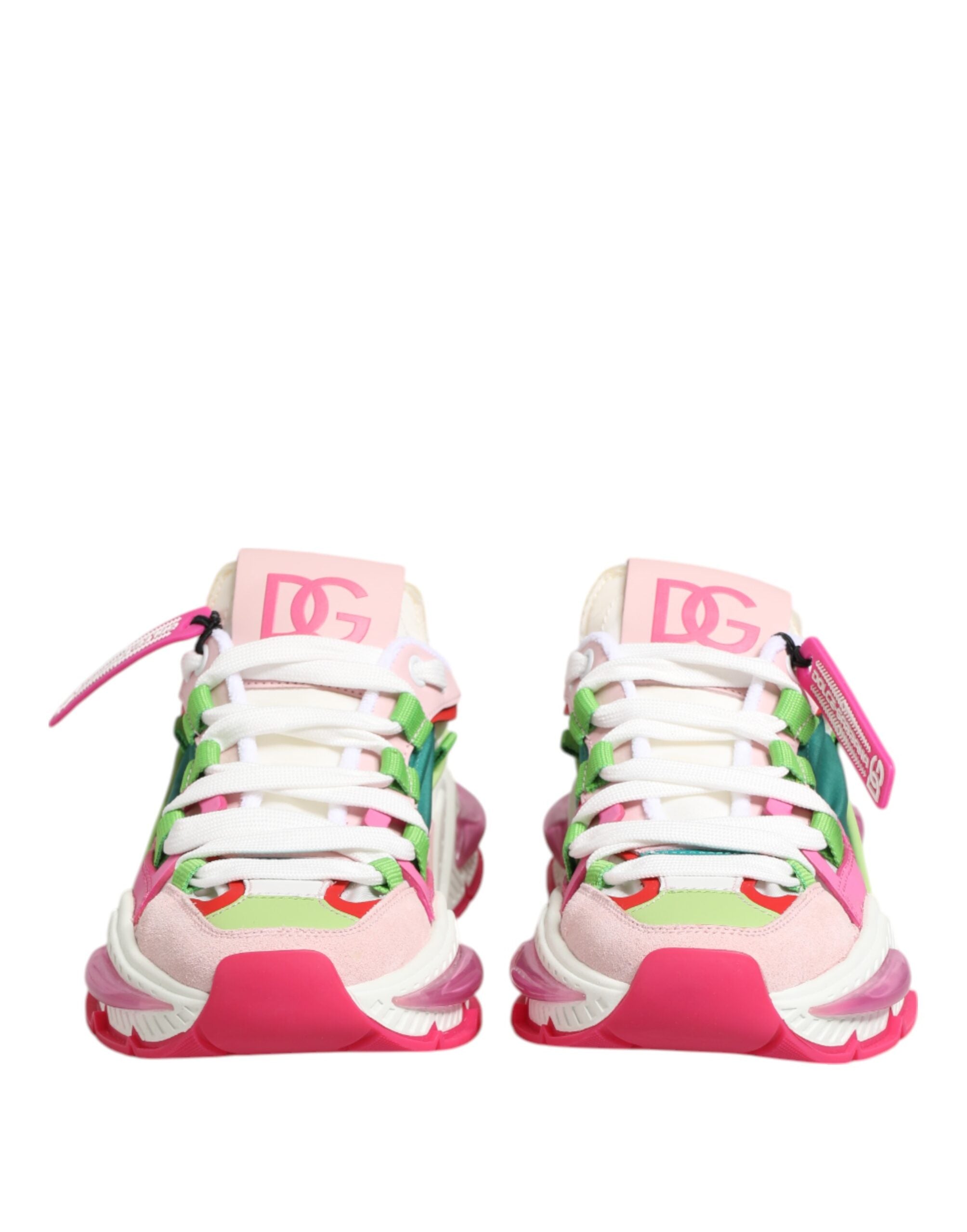 Dolce & Gabbana Multicolor Leather Airmaster Low Top Sneaker Shoes Glam Steals
