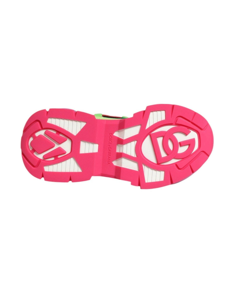 Dolce & Gabbana Multicolor Leather Airmaster Low Top Sneaker Shoes Glam Steals