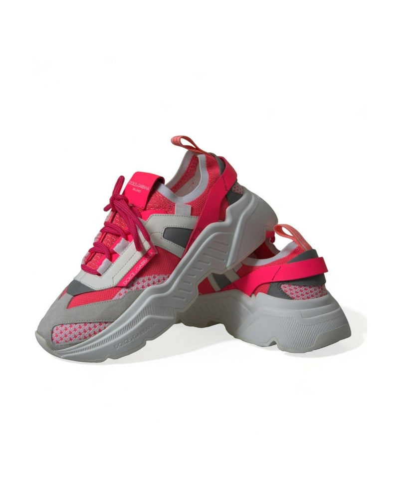 Dolce & Gabbana Multicolor Leather Daymaster Low Top Sneakers Shoes Glam Steals