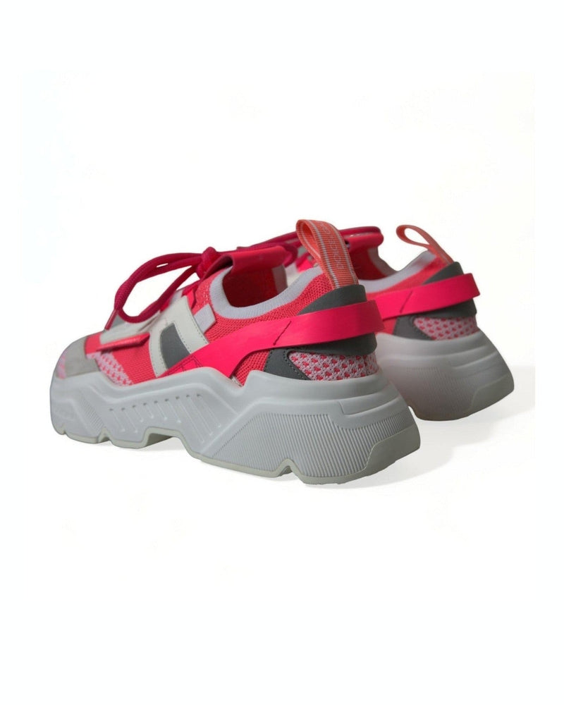 Dolce & Gabbana Multicolor Leather Daymaster Low Top Sneakers Shoes Glam Steals