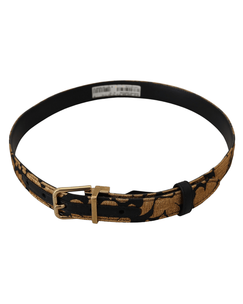 Dolce & Multicolor Gabbana Leather Jacquard Logo Buckle Belt Glam Steals