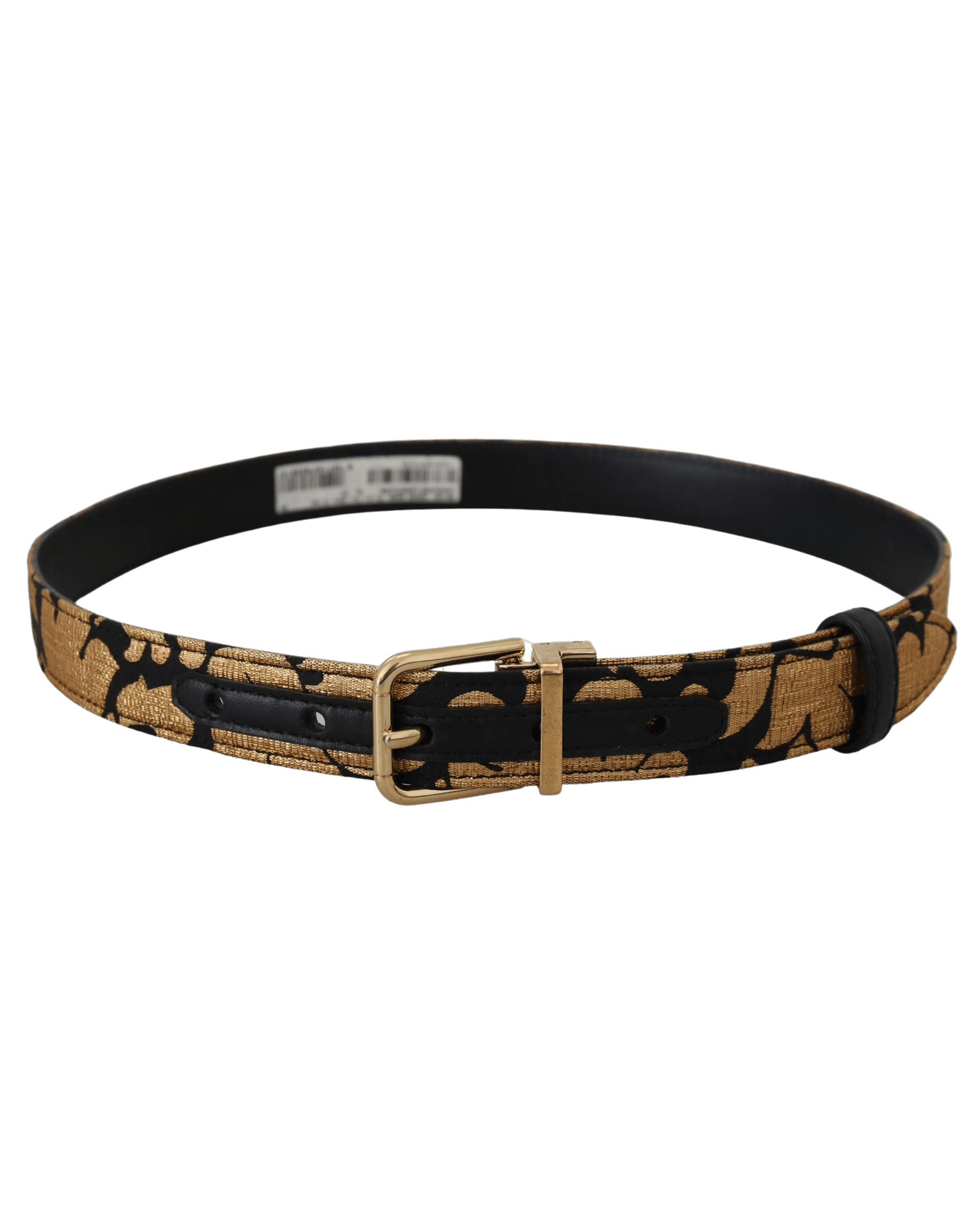 Dolce & Multicolor Gabbana Leather Jacquard Logo Buckle Belt Glam Steals