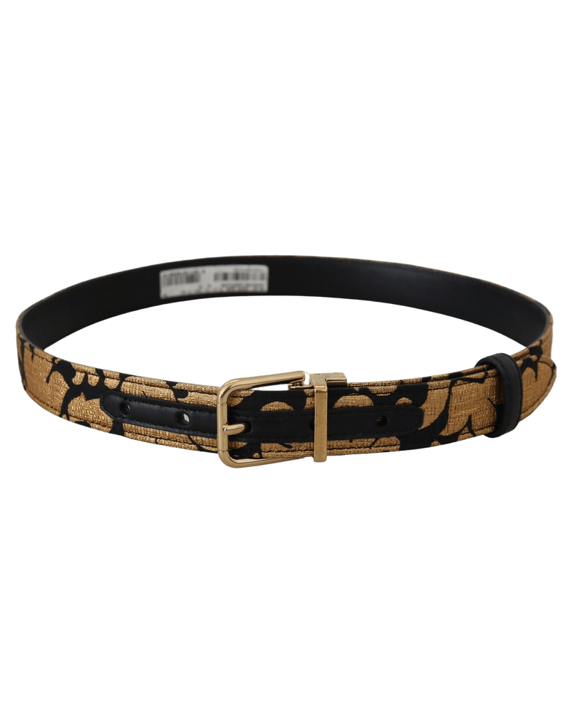 Dolce & Multicolor Gabbana Leather Jacquard Logo Buckle Belt Glam Steals