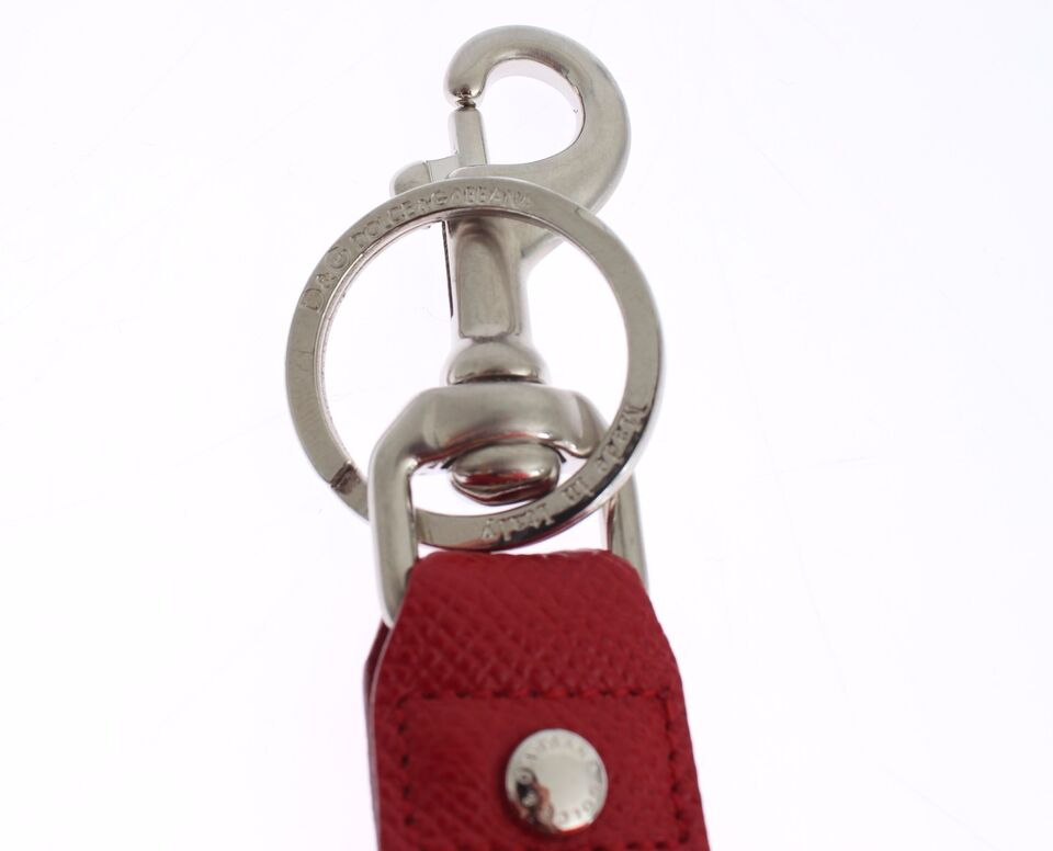 Dolce & Gabbana Multicolor Leather Raffia Clasp Finder Chain Keyring Glam Steals