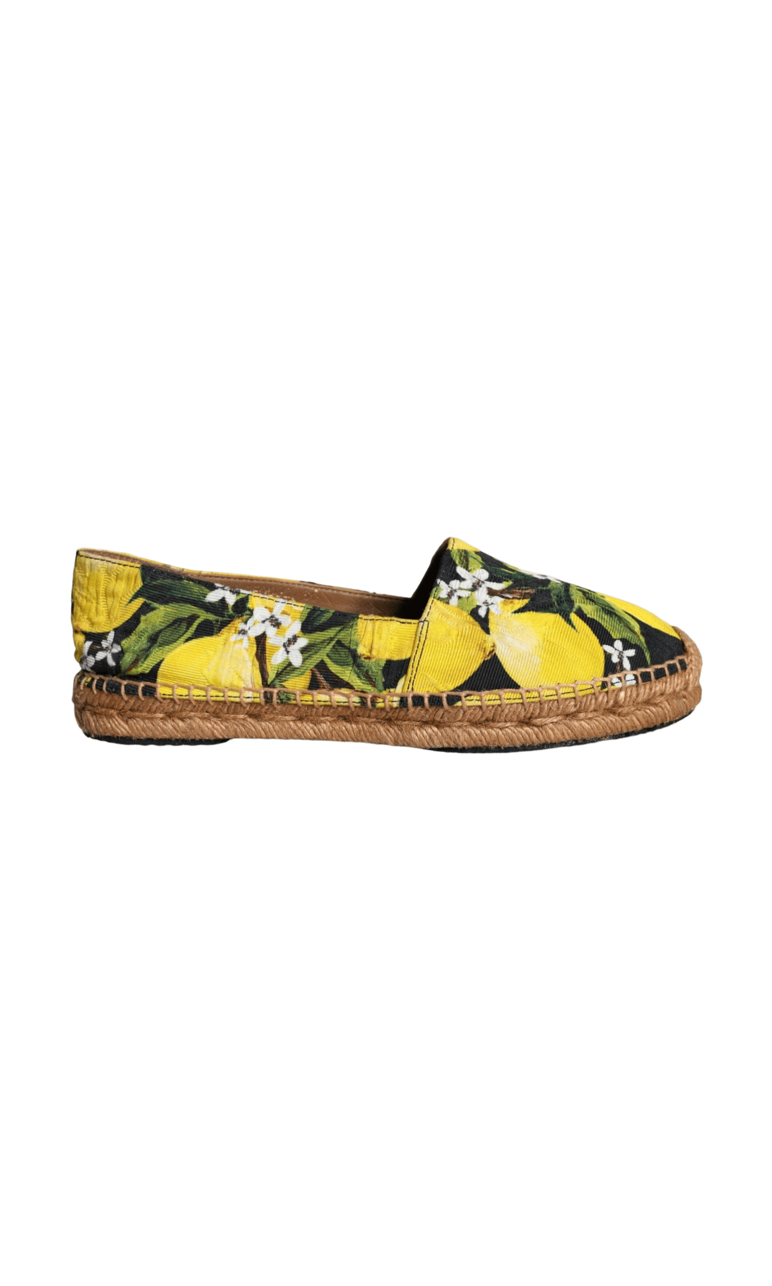 Dolce & Gabbana Multicolor Lemon Slip On Espadrilles Shoes Glam Steals