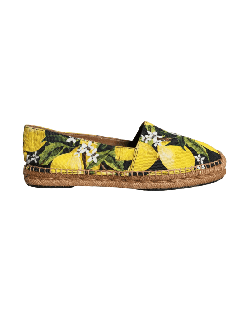 Dolce & Multicolor Gabbana Lemon Slip On Espadrilles Shoes Glam Steals