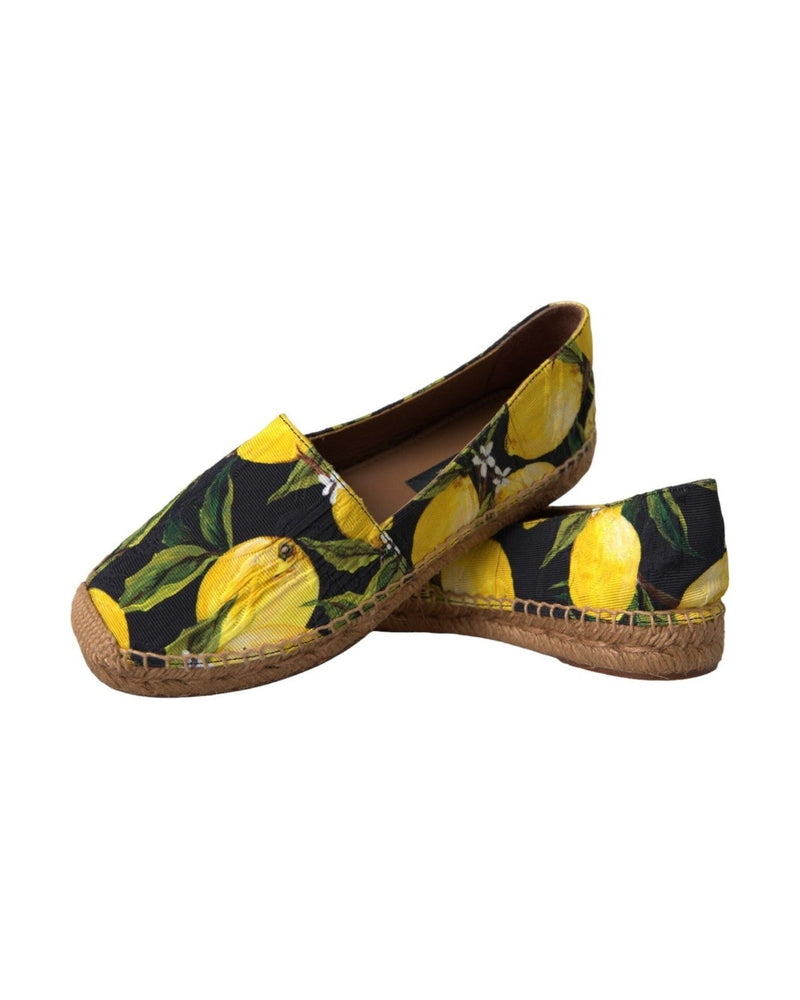 Dolce & Gabbana Multicolor Lemon Slip On Espadrilles Shoes Glam Steals