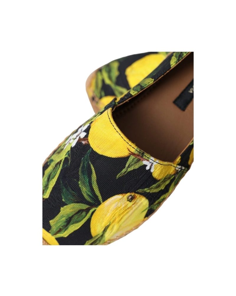 Dolce & Gabbana Multicolor Lemon Slip On Espadrilles Shoes Glam Steals