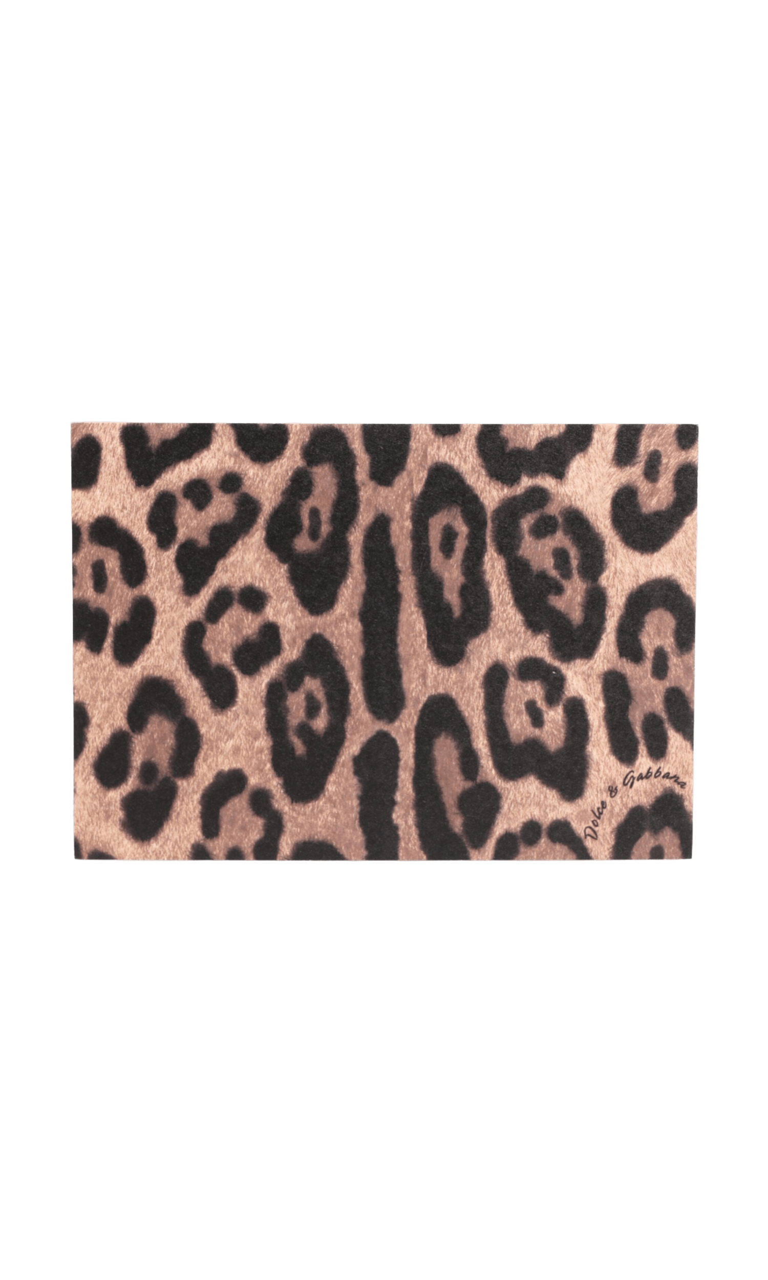 Dolce & Gabbana Multicolor Leopard Print Envelope Paper Post Card Holder Glam Steals
