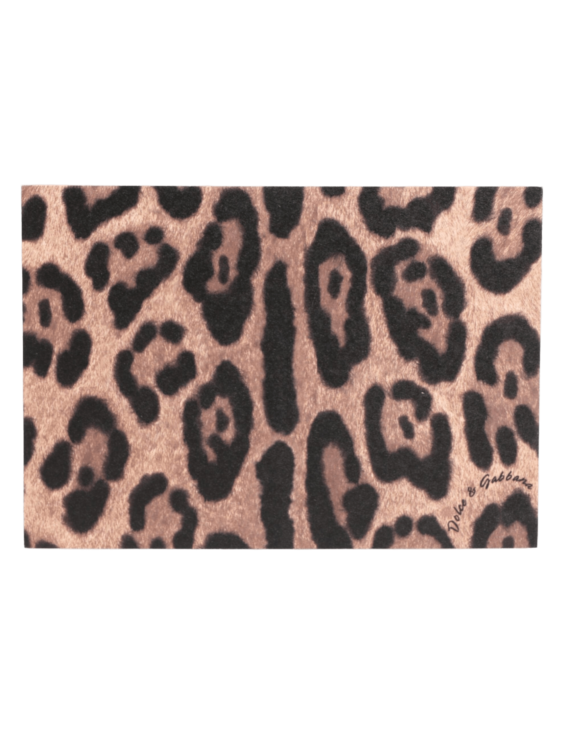Dolce & Gabbana Multicolor Leopard Print Envelope Paper Post Card Holder Glam Steals