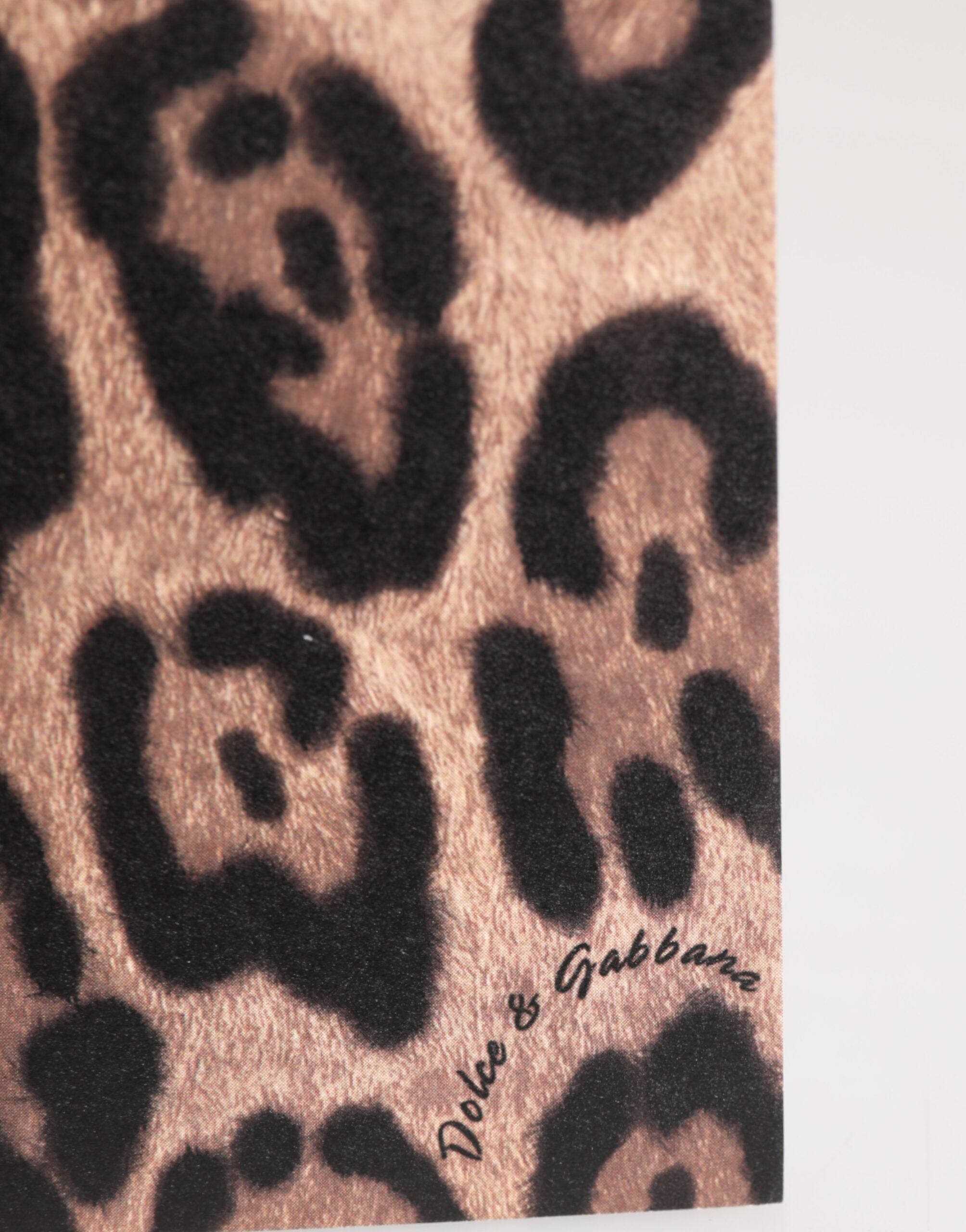Dolce & Gabbana Multicolor Leopard Print Envelope Paper Post Card Holder Glam Steals