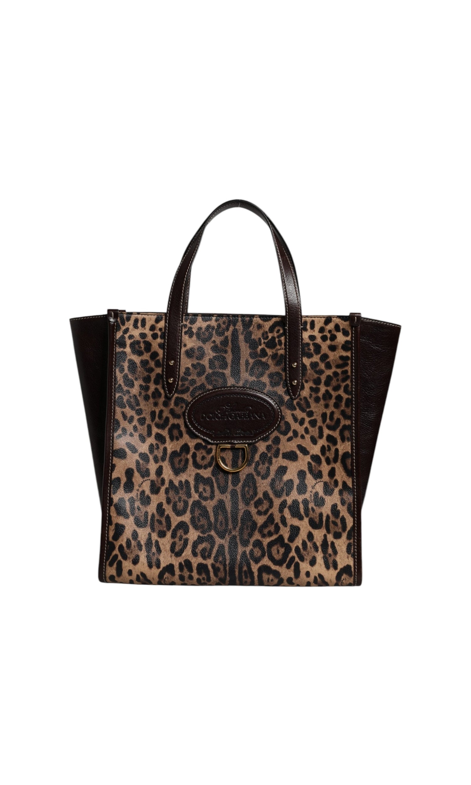 Dolce & Gabbana Multicolor Leopard Shopping Tote Shoulder Womenborse Bag Glam Steals