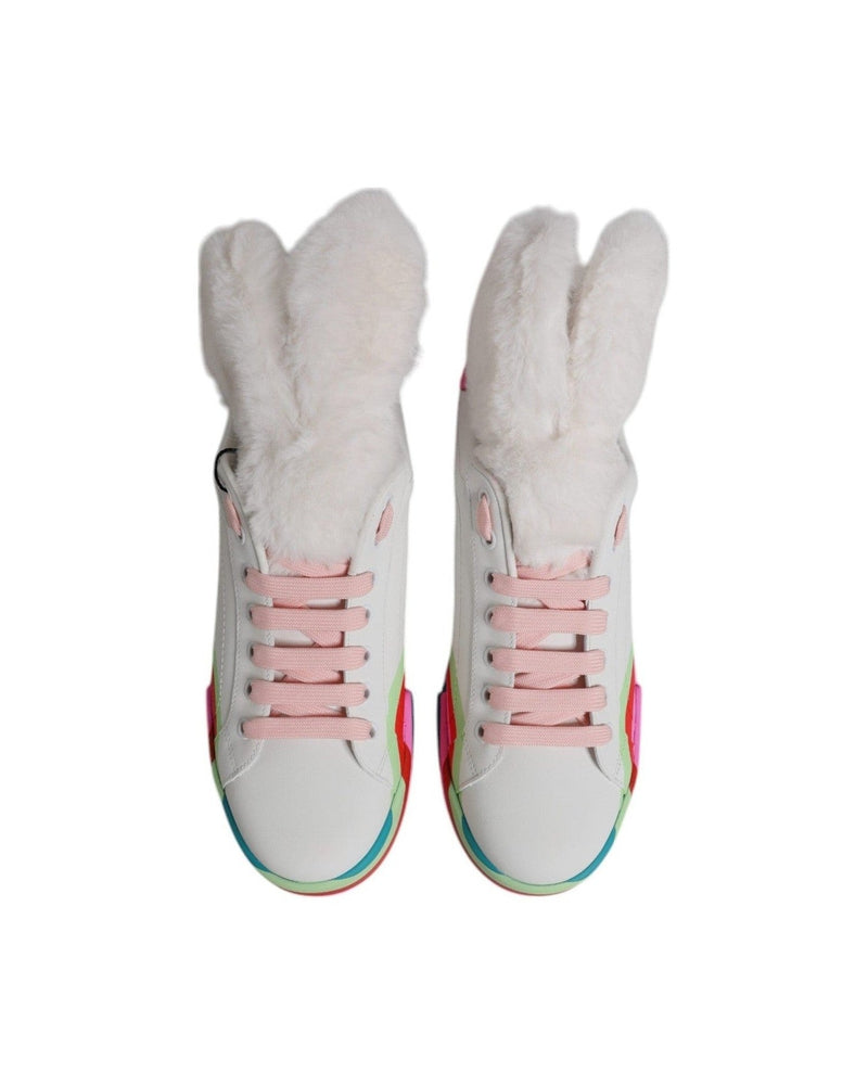 Dolce & Gabbana Multicolor Low Top Trainers Sneakers Shoes Glam Steals