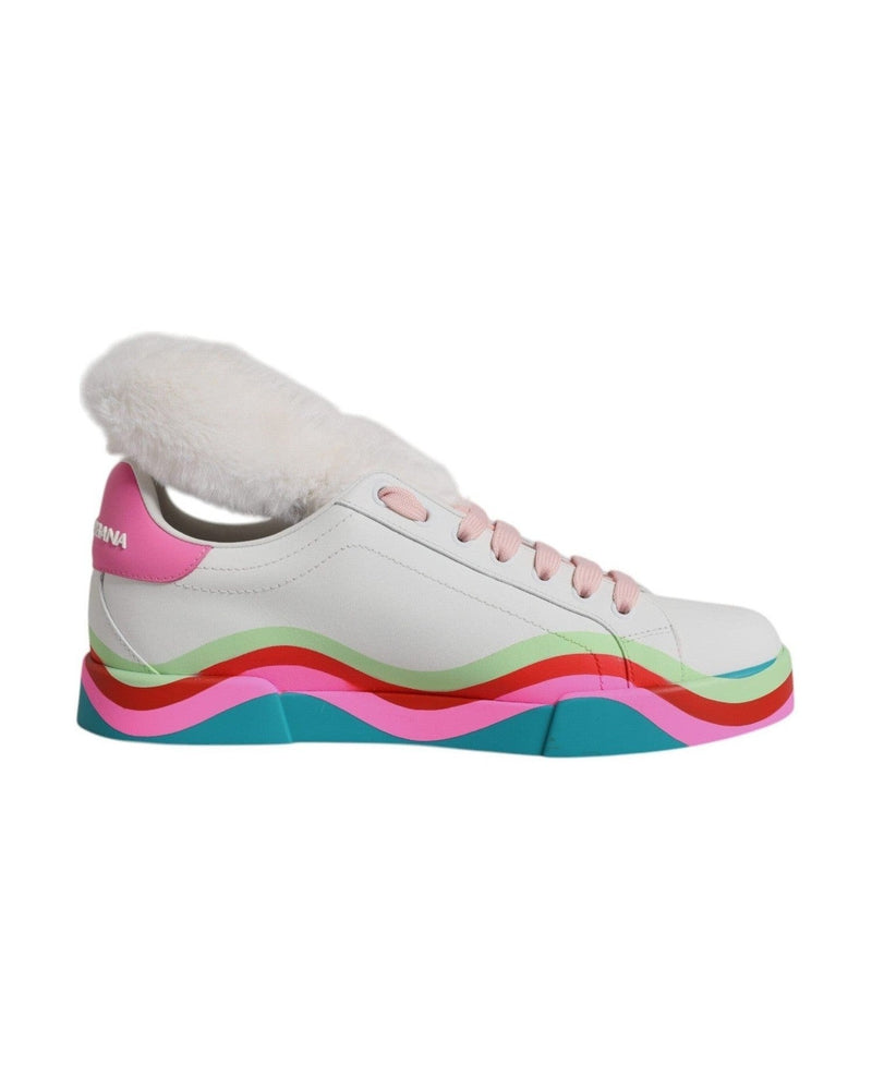 Dolce & Gabbana Multicolor Low Top Trainers Sneakers Shoes Glam Steals