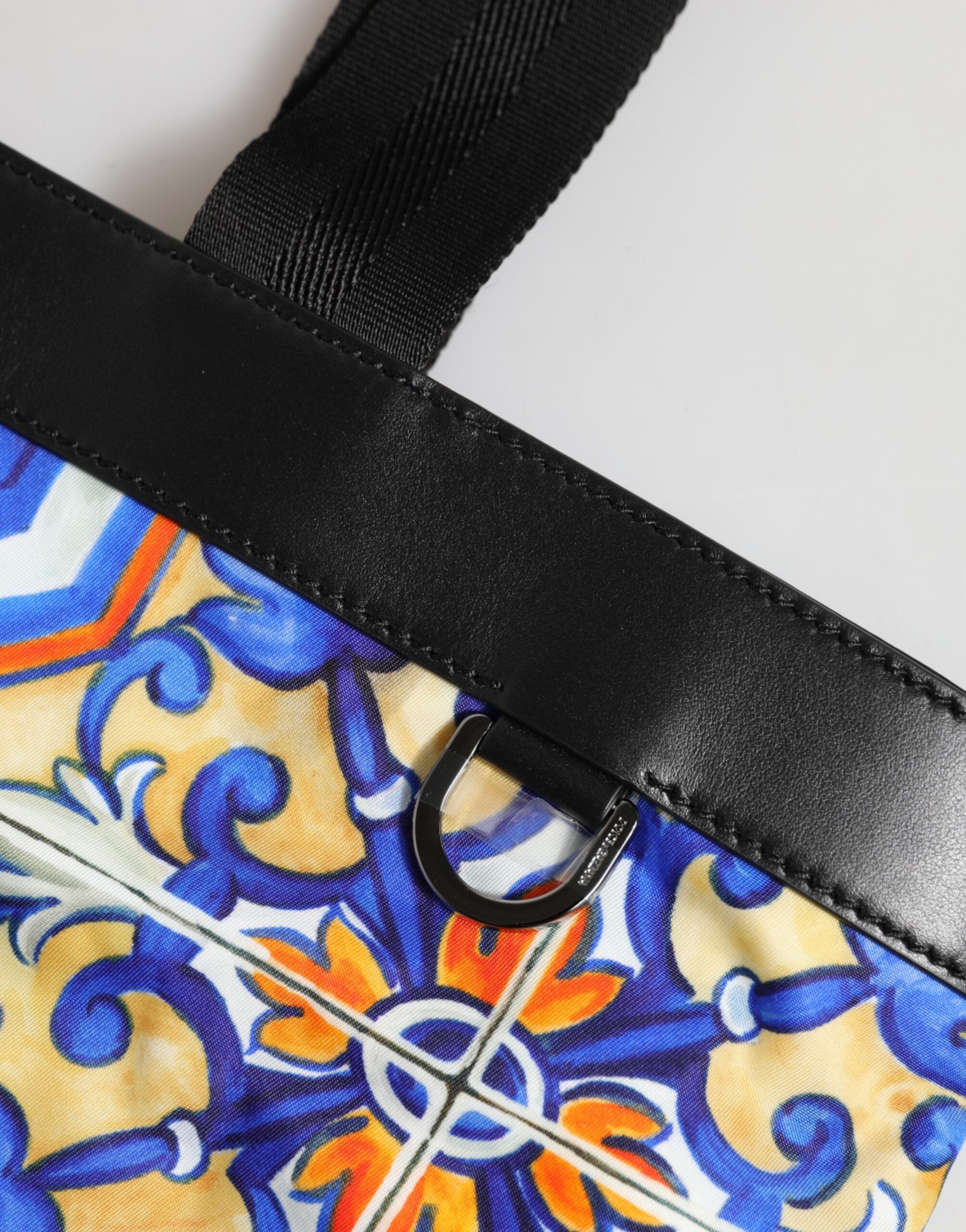 Dolce & Gabbana Multicolor Maiolica Print Tote Shoulder Strap Bag Glam Steals