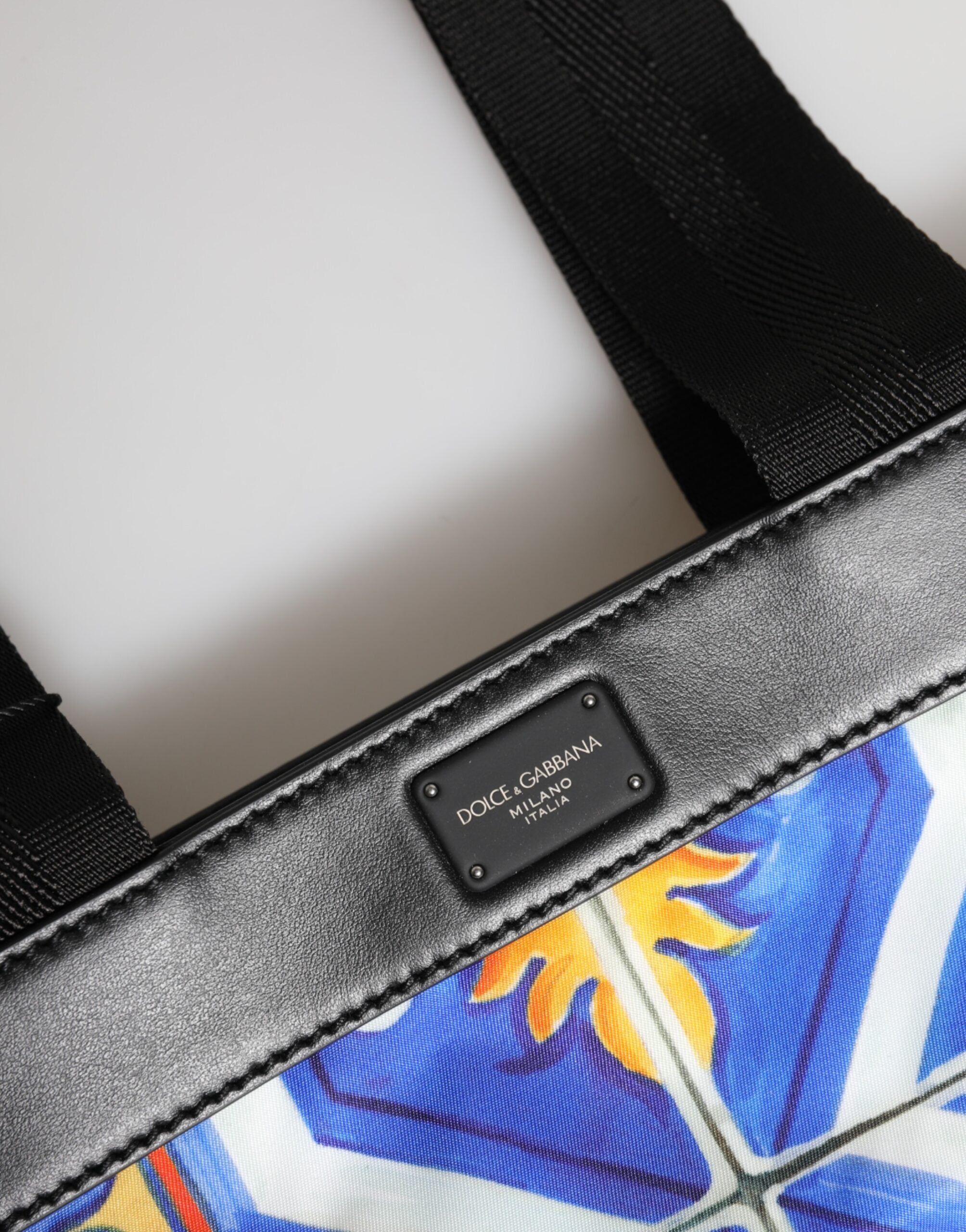 Dolce & Gabbana Multicolor Maiolica Print Tote Shoulder Strap Bag Glam Steals