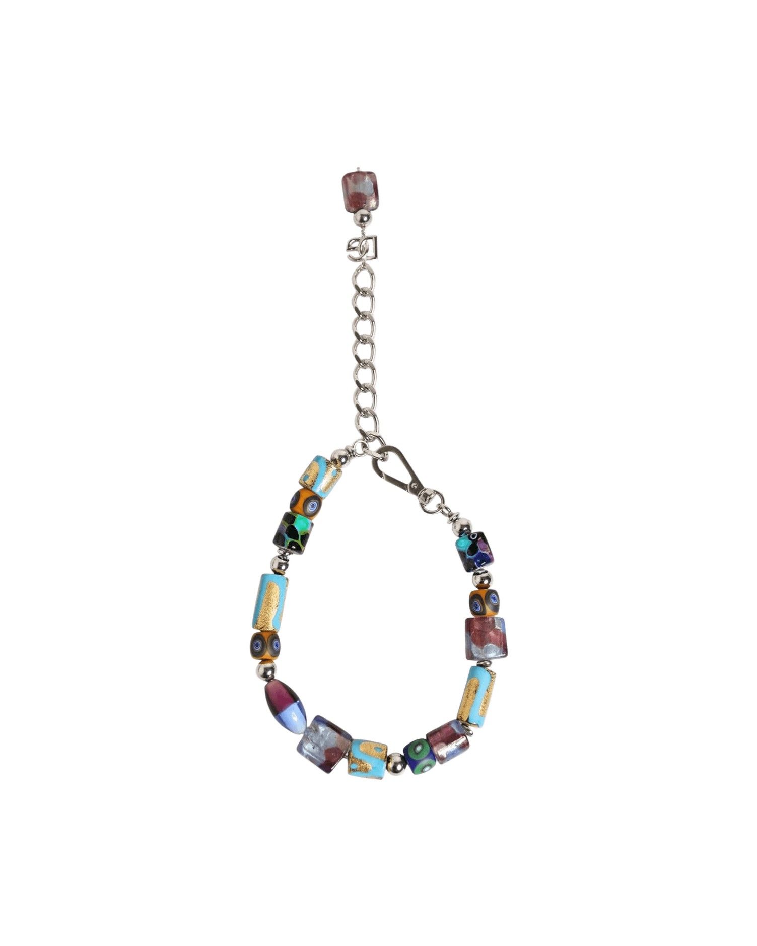 Dolce & Gabbana Multicolor Murano Glass Beads Brass Zamak Necklace Glam Steals