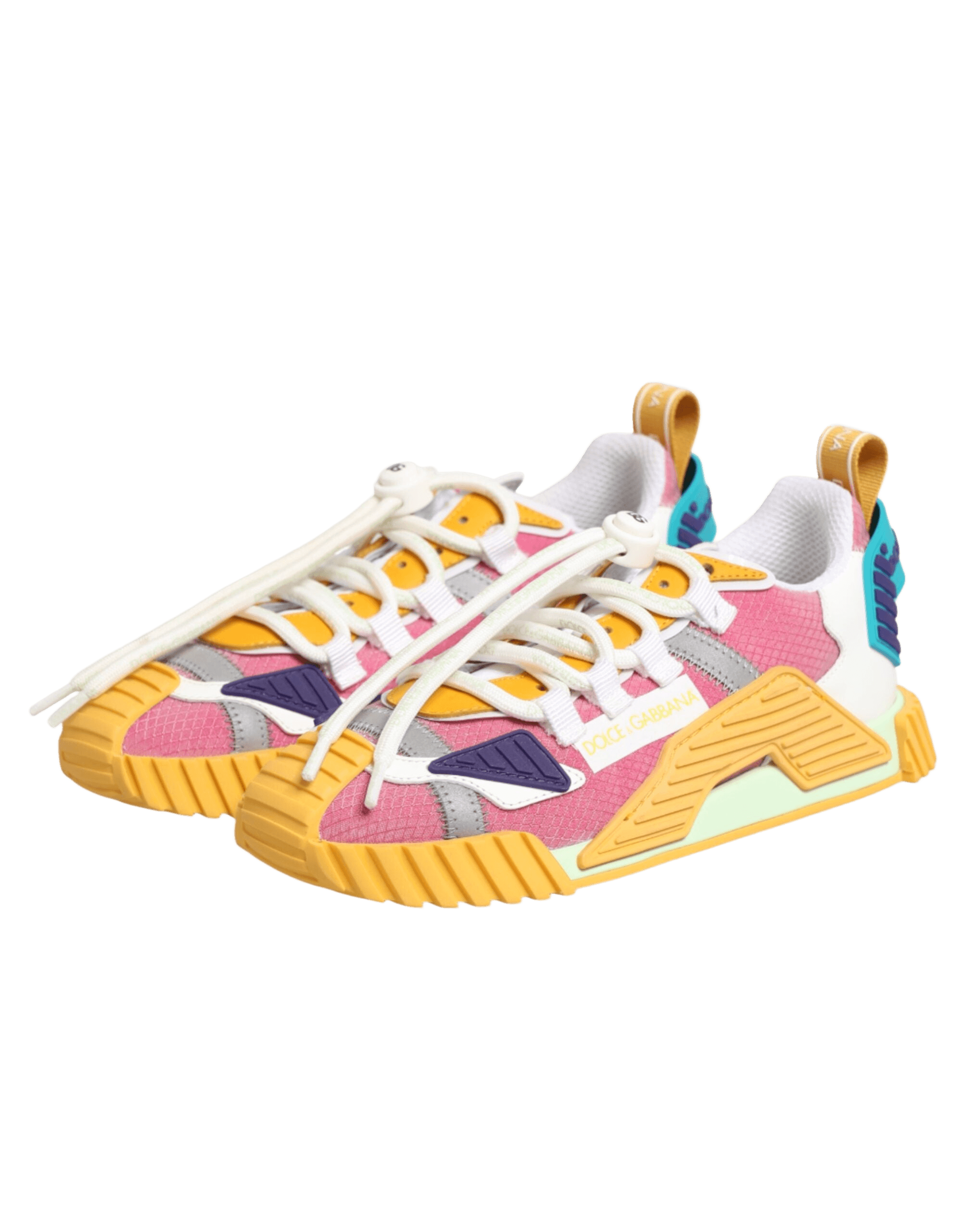 Dolce & Gabbana Multicolor Nylon Ns1 Low Top Sneakers Shoes Glam Steals