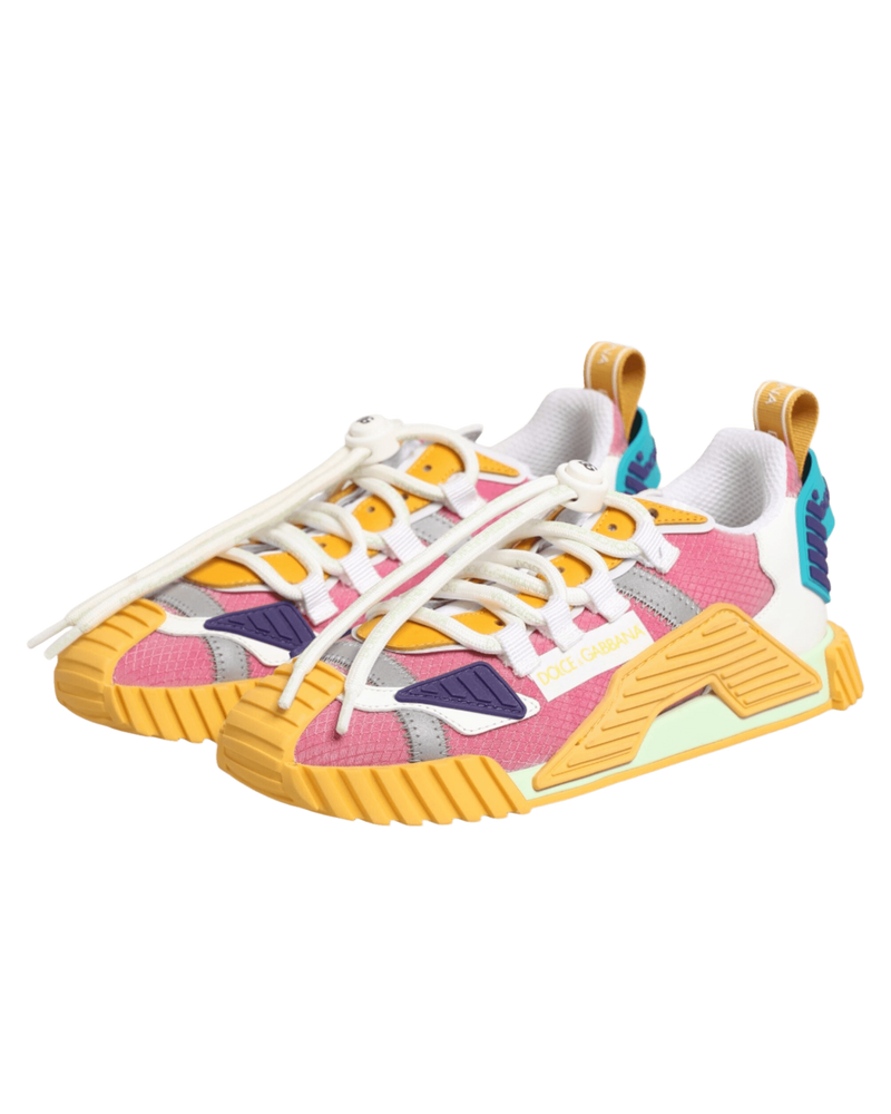 Dolce & Gabbana Multicolor Nylon Ns1 Low Top Sneakers Shoes Glam Steals