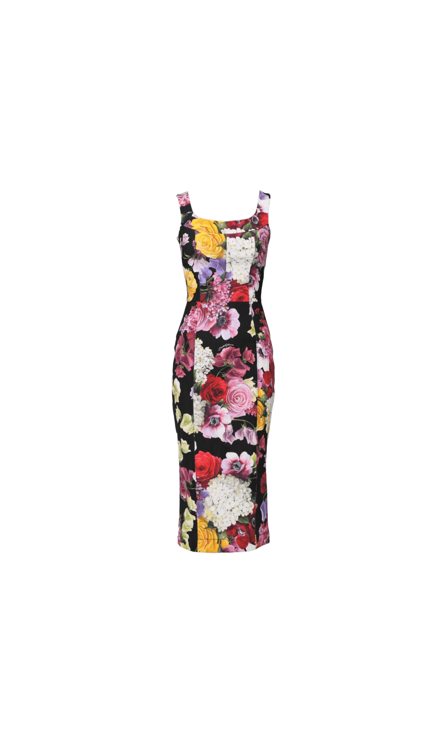 Dolce & Gabbana Multicolor Ortensia Patchwork Sheath Dress Glam Steals