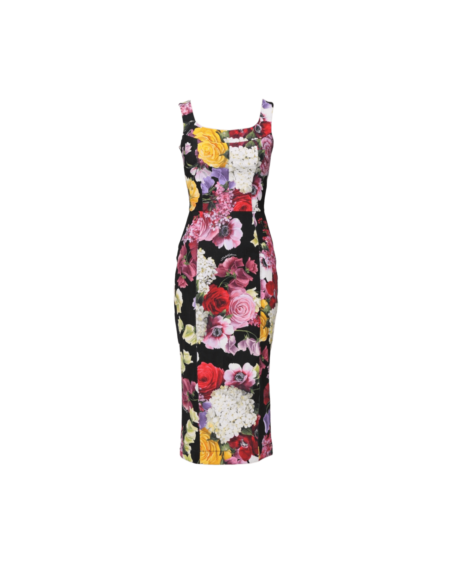 Dolce & Gabbana Multicolor Ortensia Patchwork Sheath Dress Glam Steals