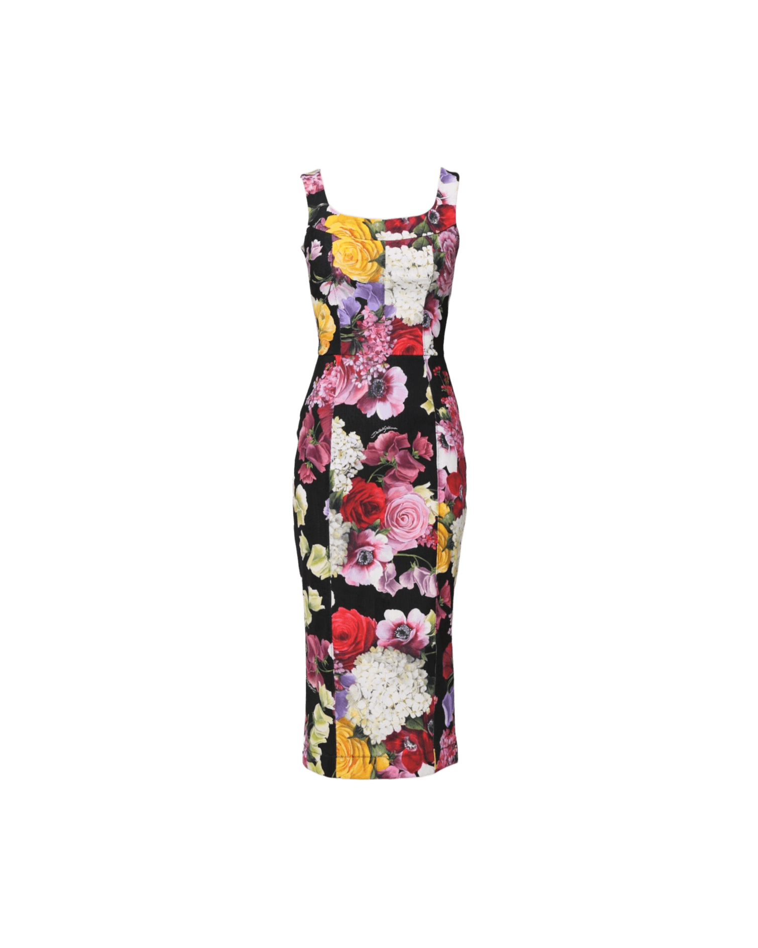 Dolce & Gabbana Multicolor Ortensia Patchwork Sheath Dress Glam Steals