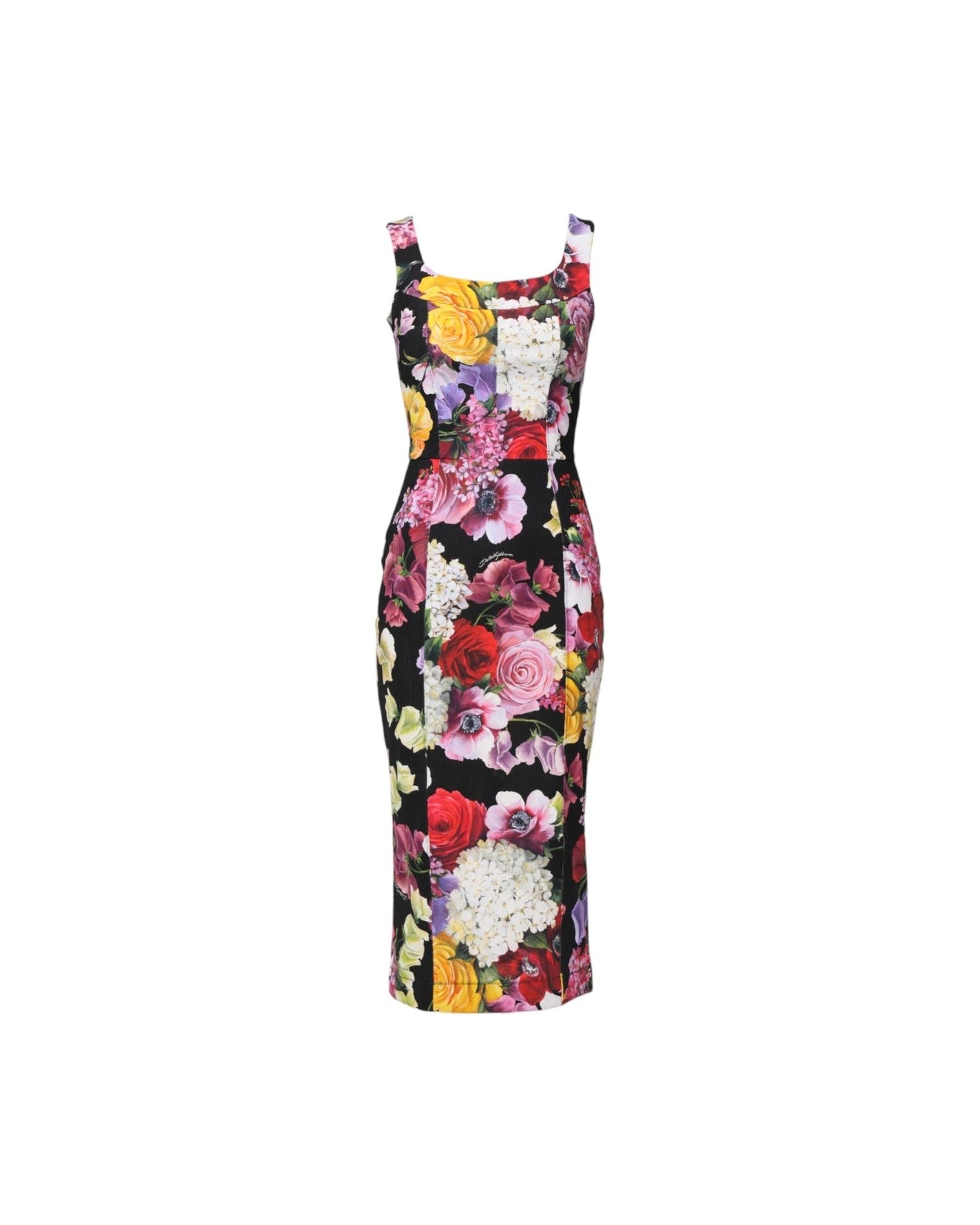 Dolce & Gabbana Multicolor Ortensia Patchwork Sheath Dress Glam Steals