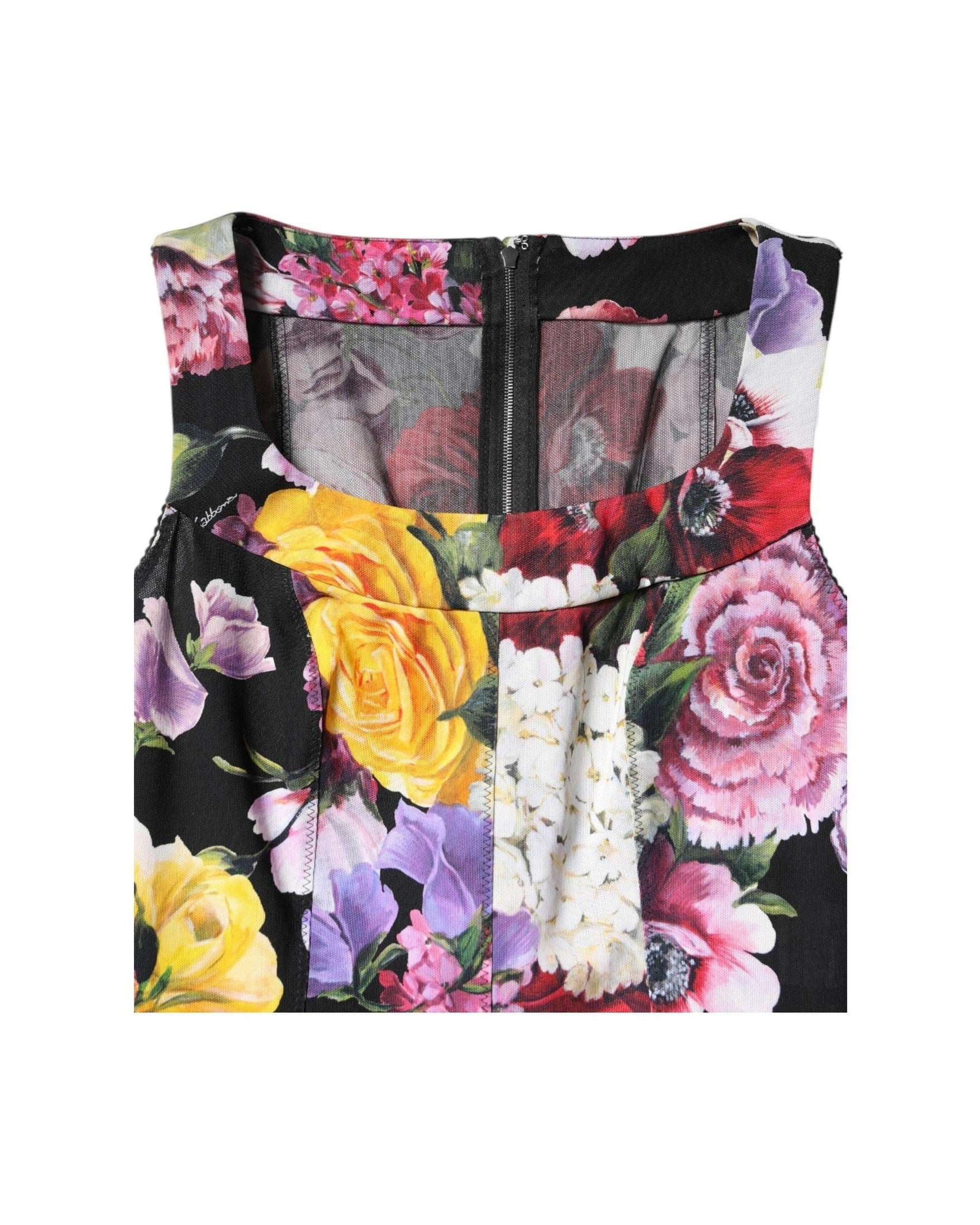 Dolce & Gabbana Multicolor Ortensia Patchwork Sheath Dress Glam Steals