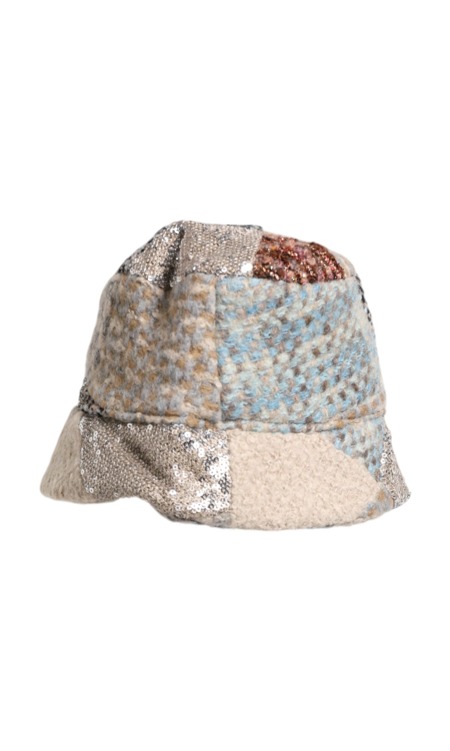 Dolce & Gabbana Multicolor Patchwork Embellished Bucket Hat Glam Steals