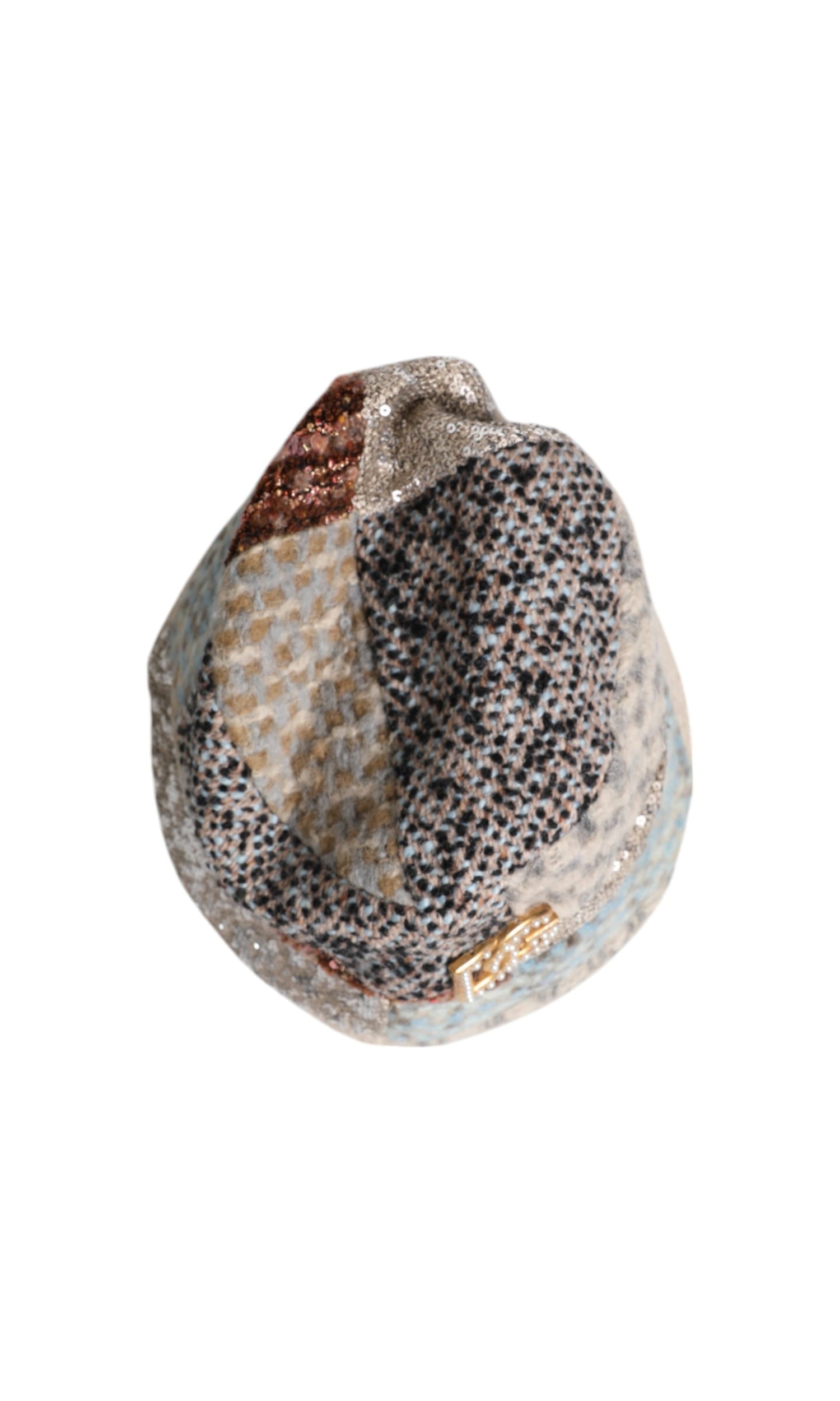 Dolce & Gabbana Multicolor Patchwork Embellished Bucket Hat Glam Steals